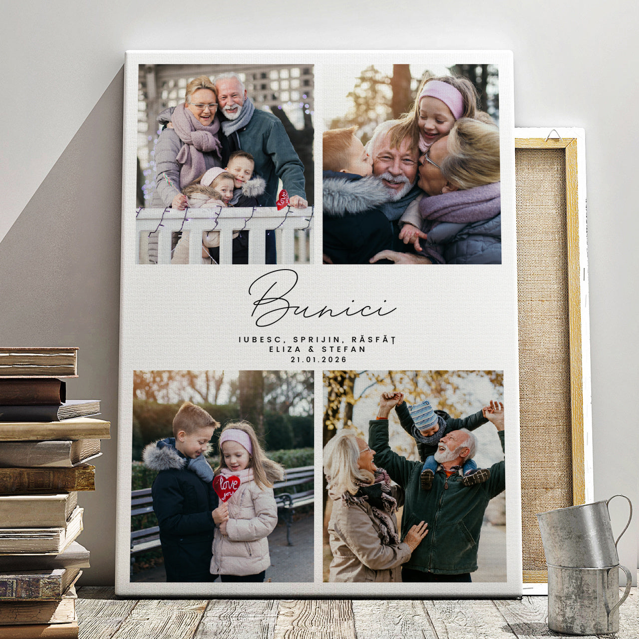 Obraz na płótnie dla Babci i Dziadka 50 x 70 obraz dla babci i dziadka prezent dla babci i dziadka