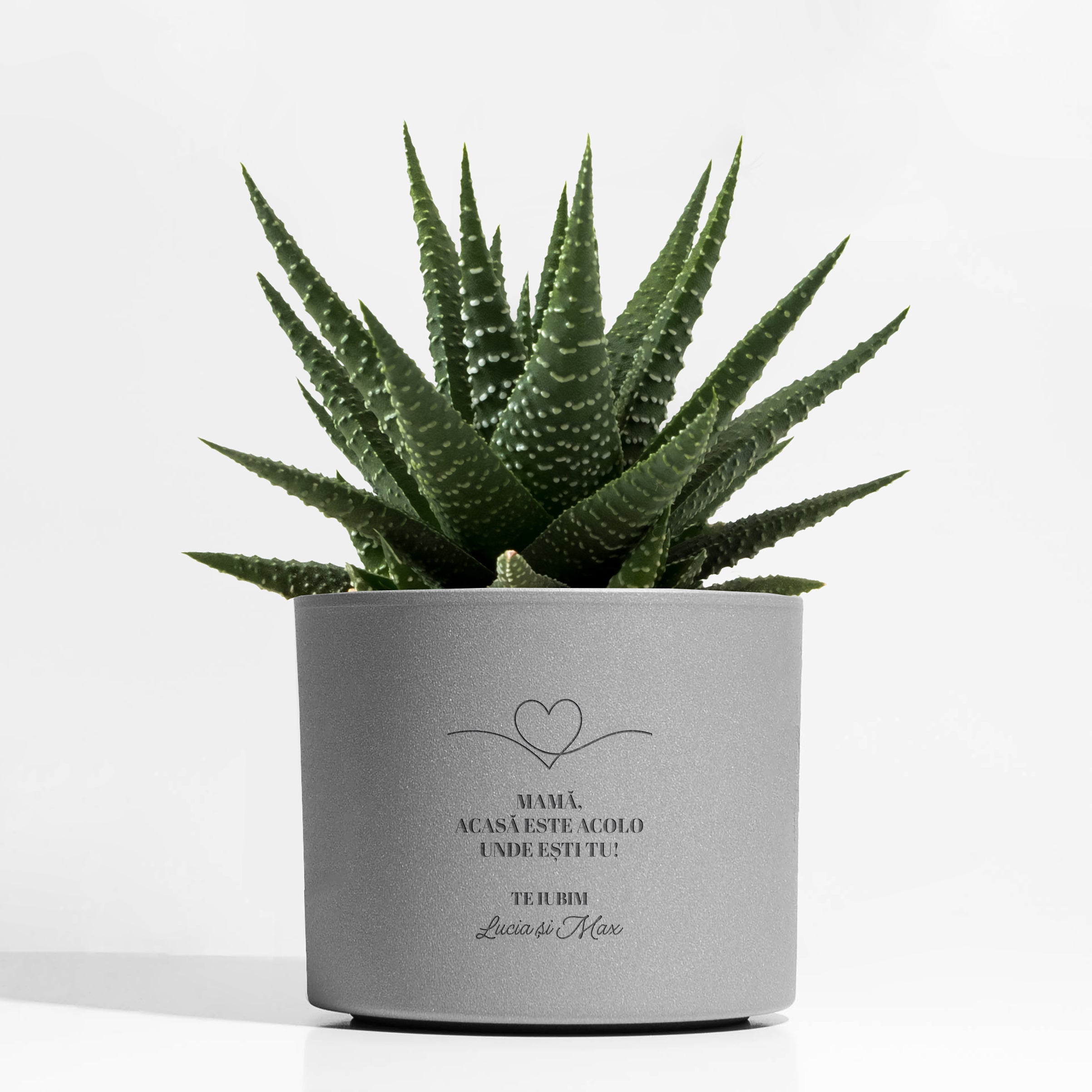 Ghiveci gravat pentru mamă