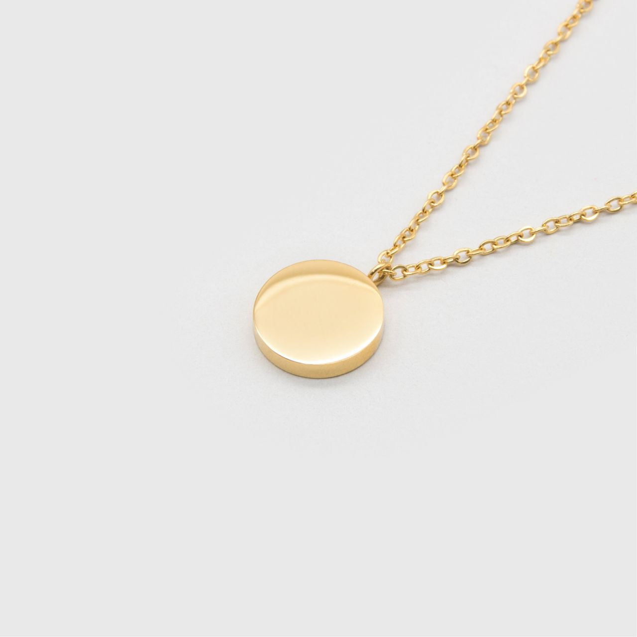 Colier placat cu aur pentru cadou - cerc