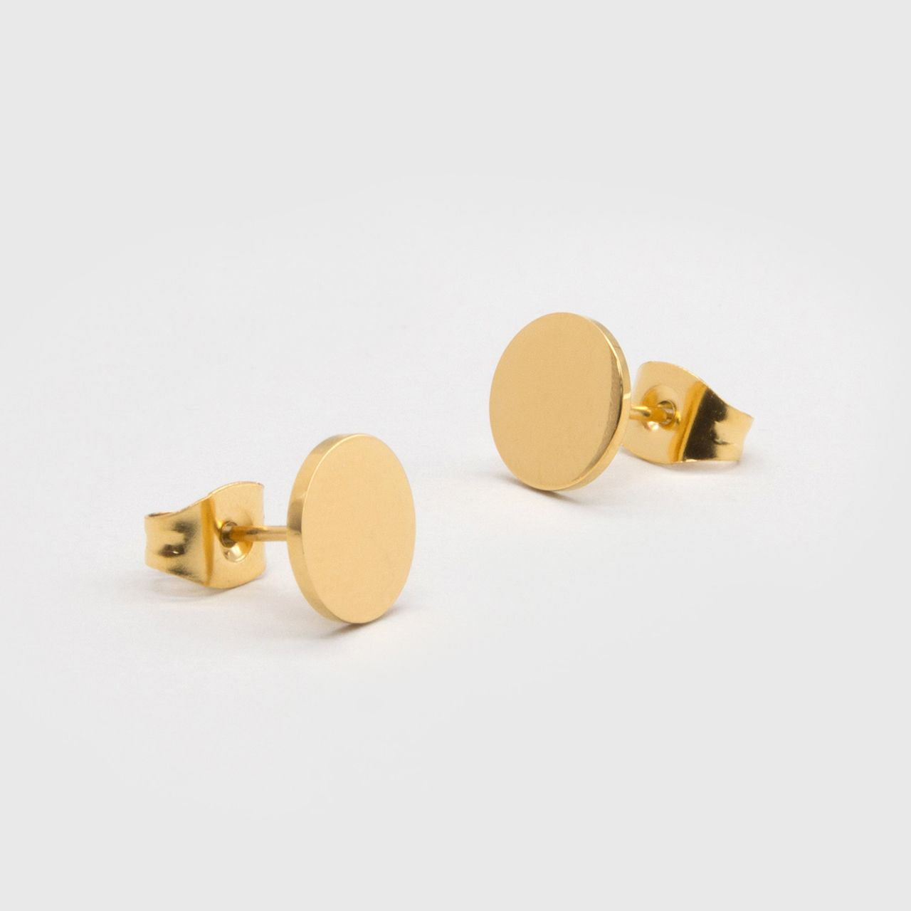 Cercei placate cu aur - plăcuțe