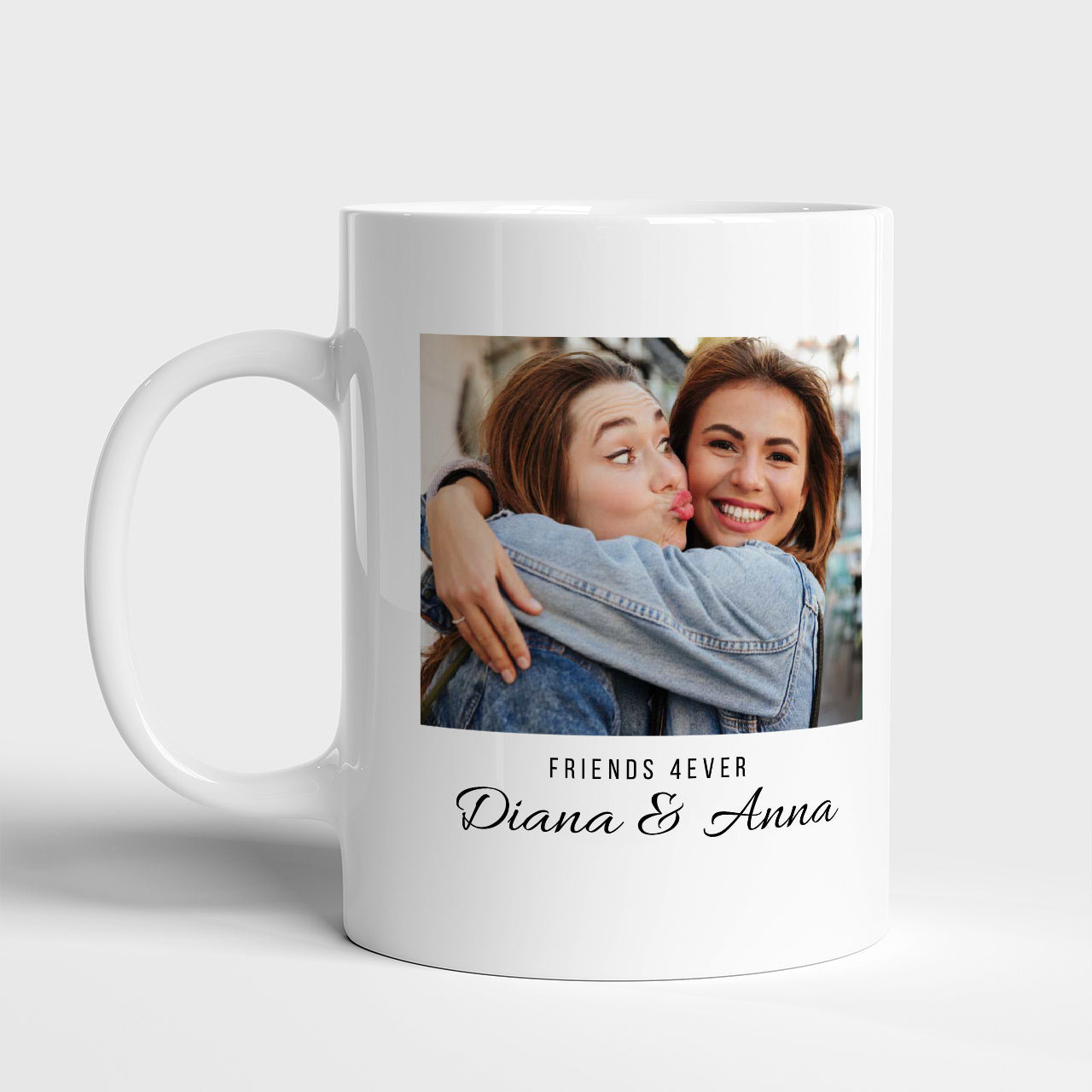 Kubek ze zdjęciem dla przyjaciółki - prezent dla bff prezent dla przyjaciółki kubek na prezent