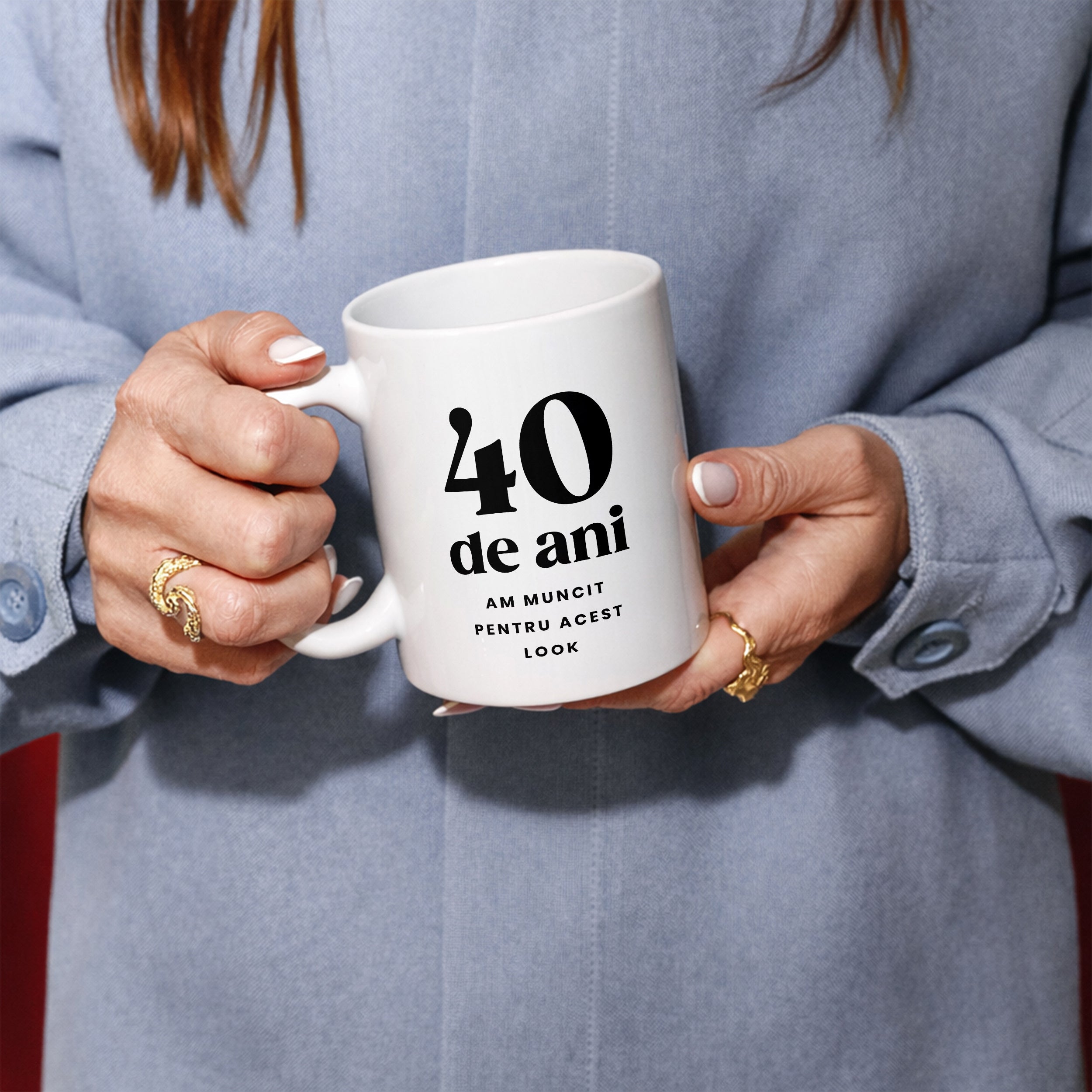 Ceramiczny kubek z personalizacją - prezent na 40 urodziny kubek z personalizacją na czterdziestkę 