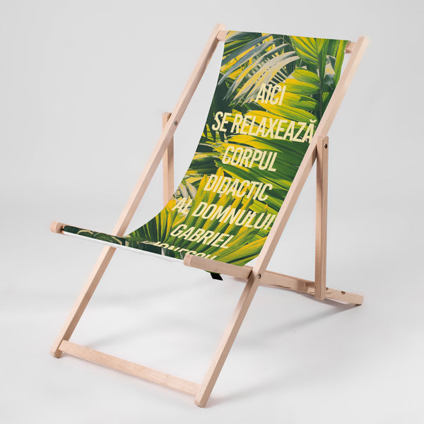 Sezlong personalizat pentru profesor