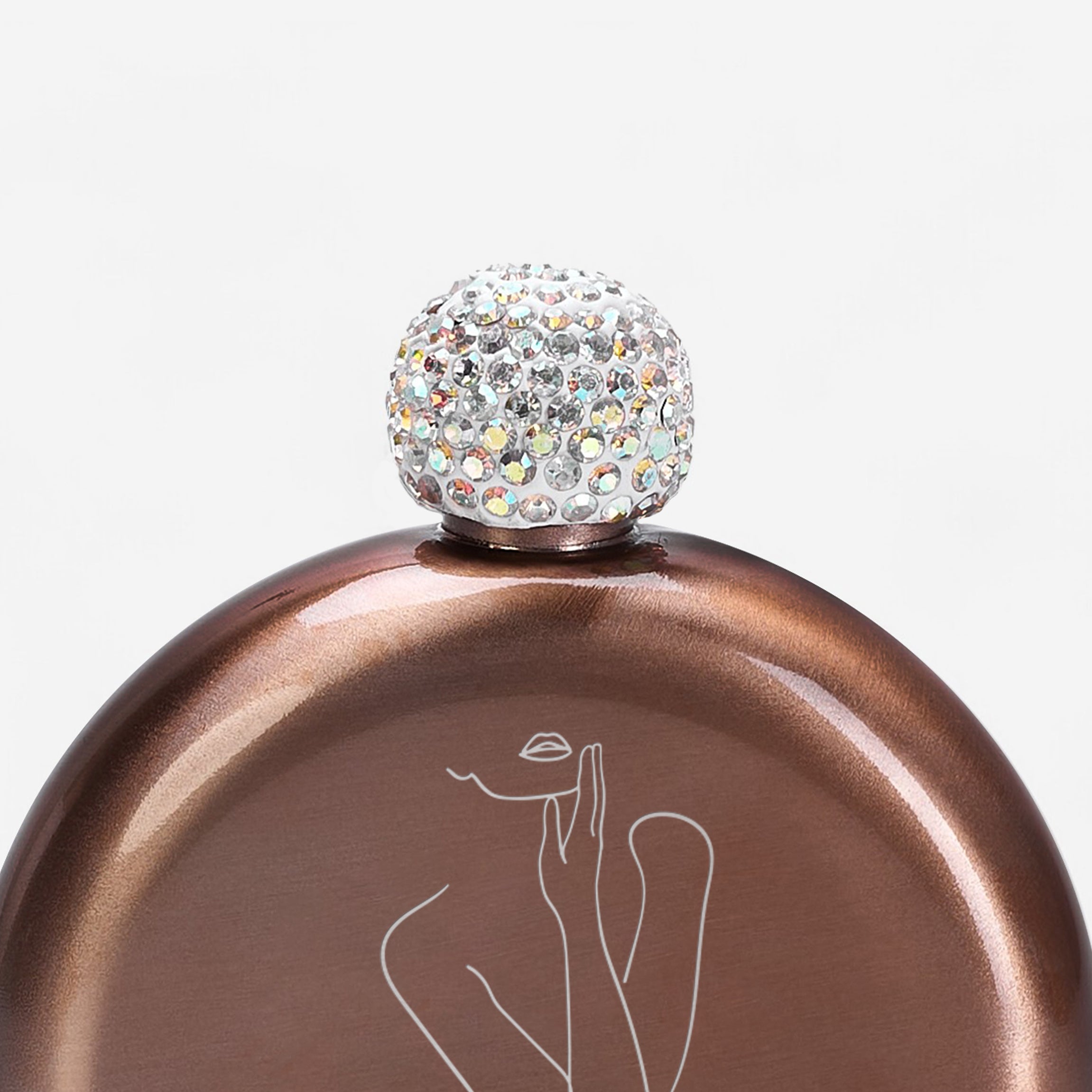 Ploscă gravată pentru femeie – cadou elegant