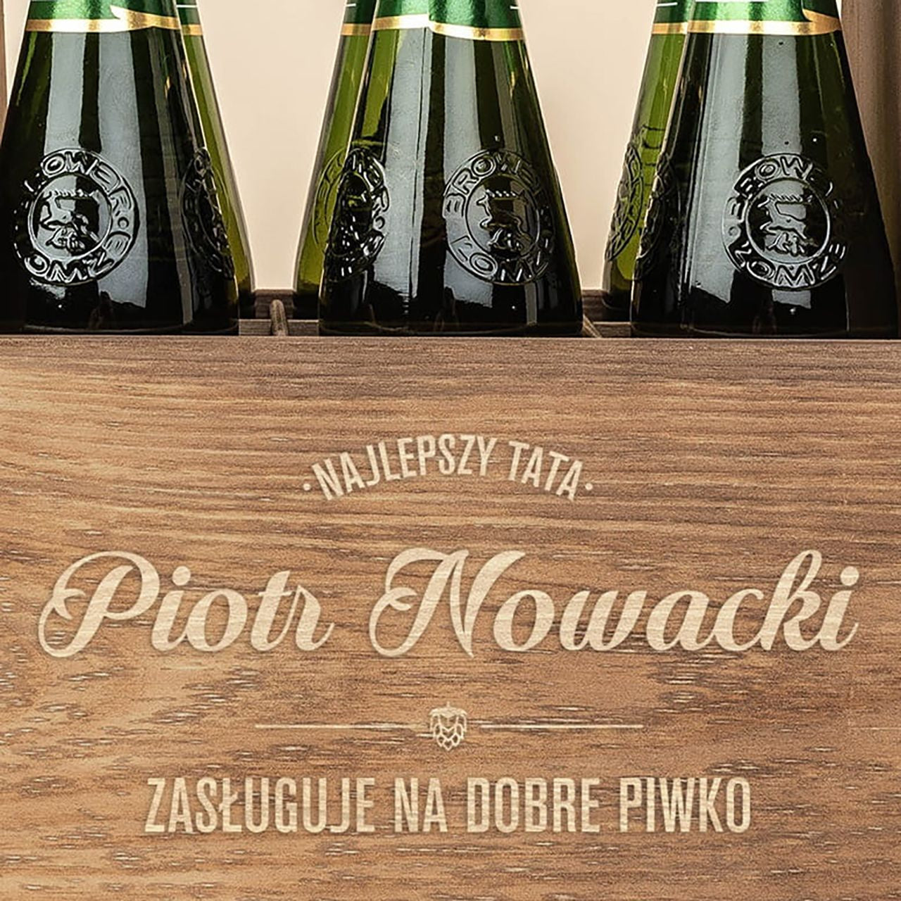 Nosidło grawerowane na prezent dla taty skrzynka na piwo dla taty prezent na Dzień Taty