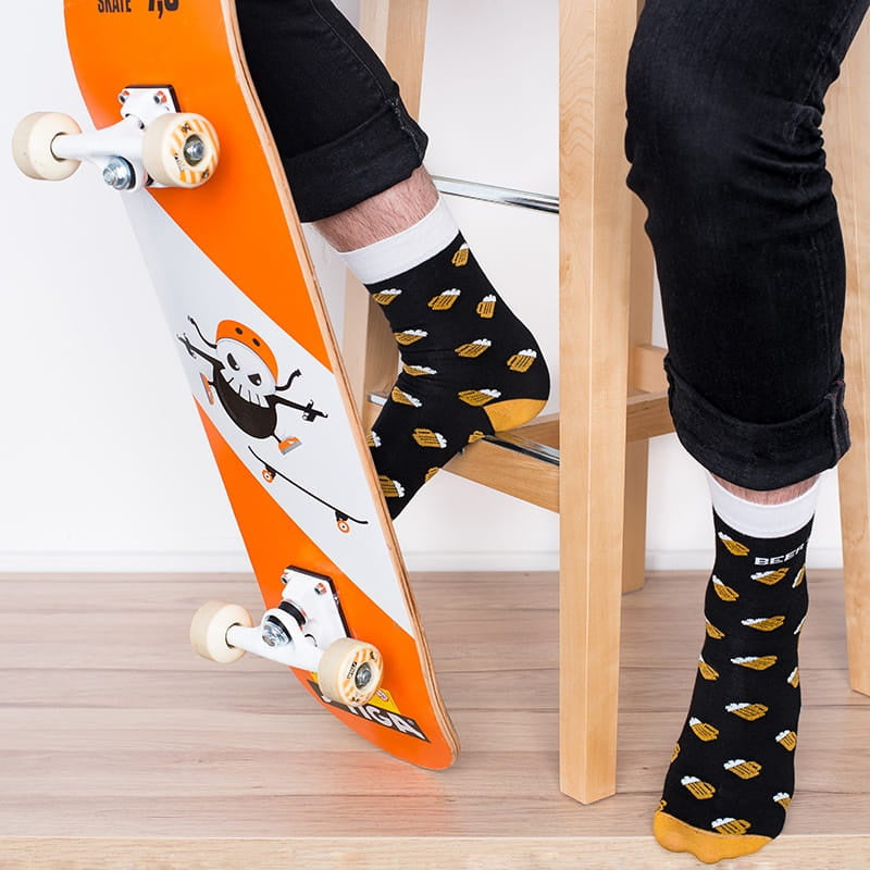 Śmieszne skarpety męskie r. 42-45 Beer Lover upominek dla piwosza prezent dla piwosza skarpetki piwo