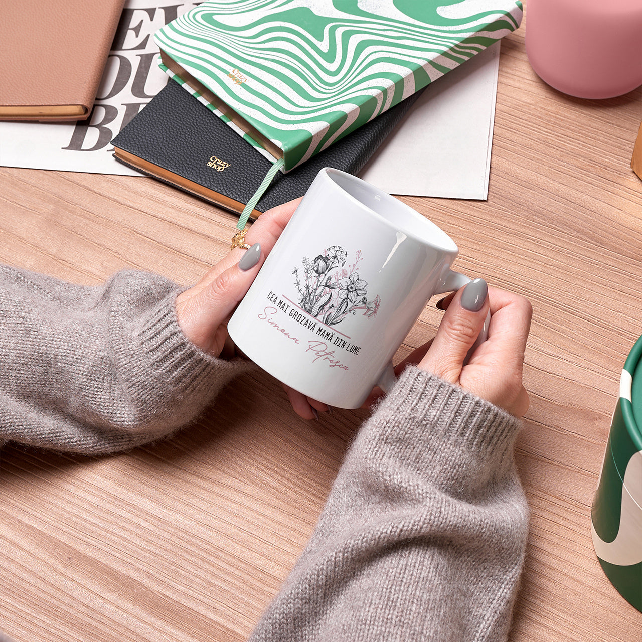 Personalizowany kubek - prezent dla mamy ogrodniczki kubek dla mamy prezent na Dzień Mamy