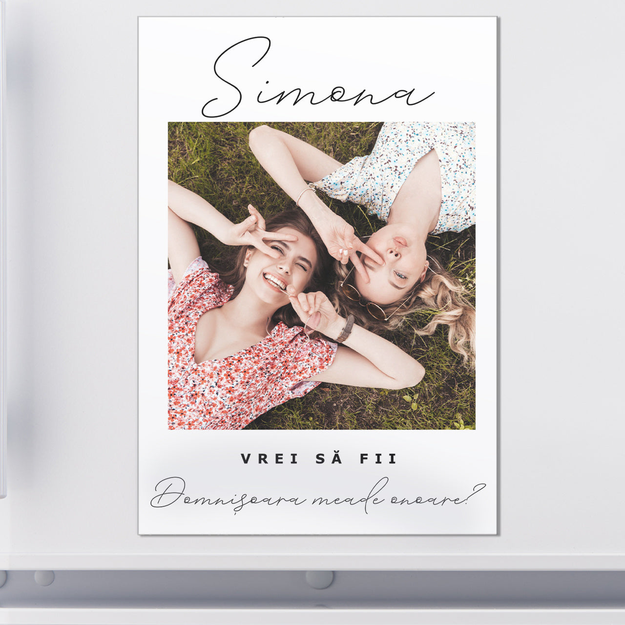 Magnes personalizowany - prośba o świadkowanie dla niej prezent dla świadkowej pytanie o świadkowanie