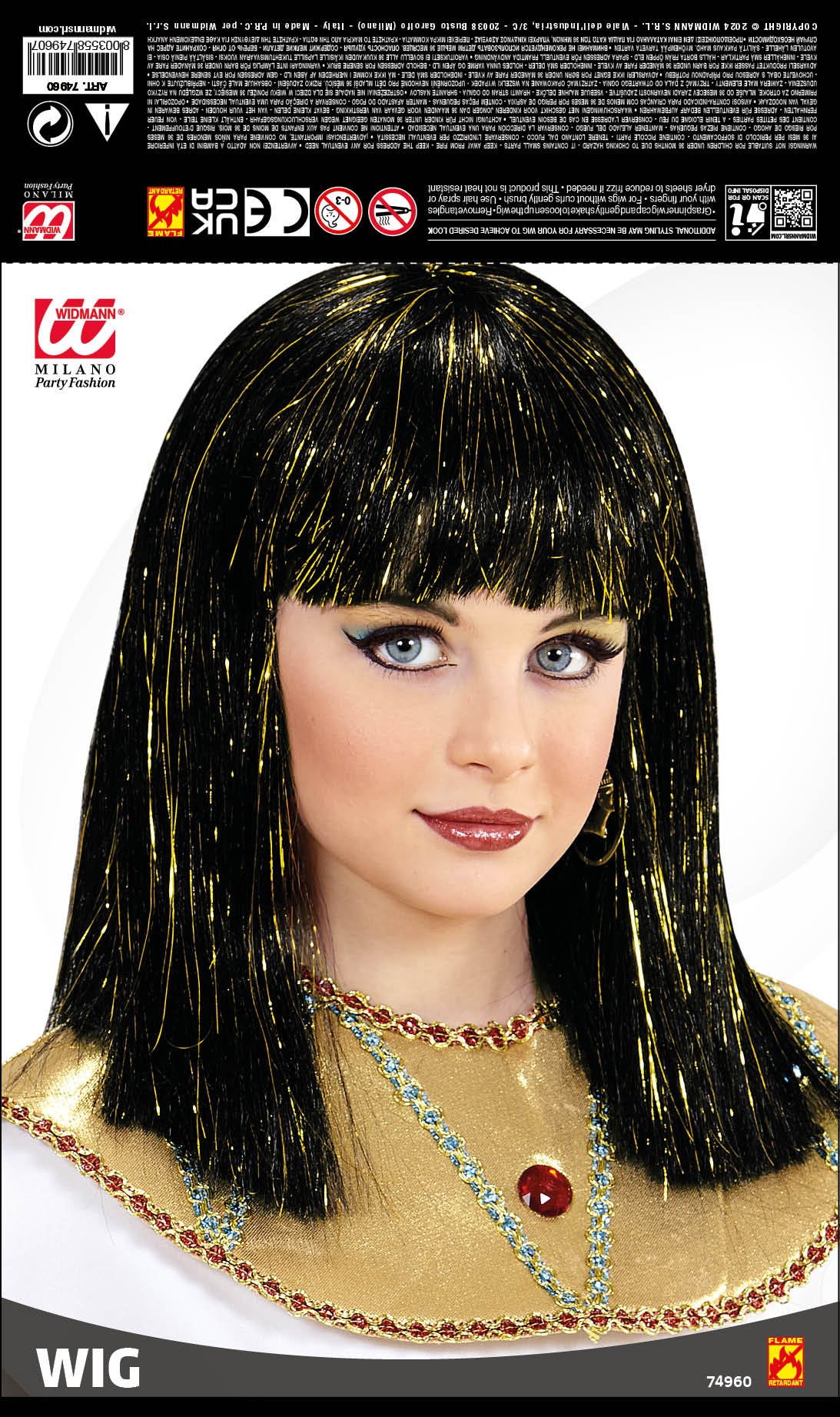 Perucă CLEOPATRA pentru copii