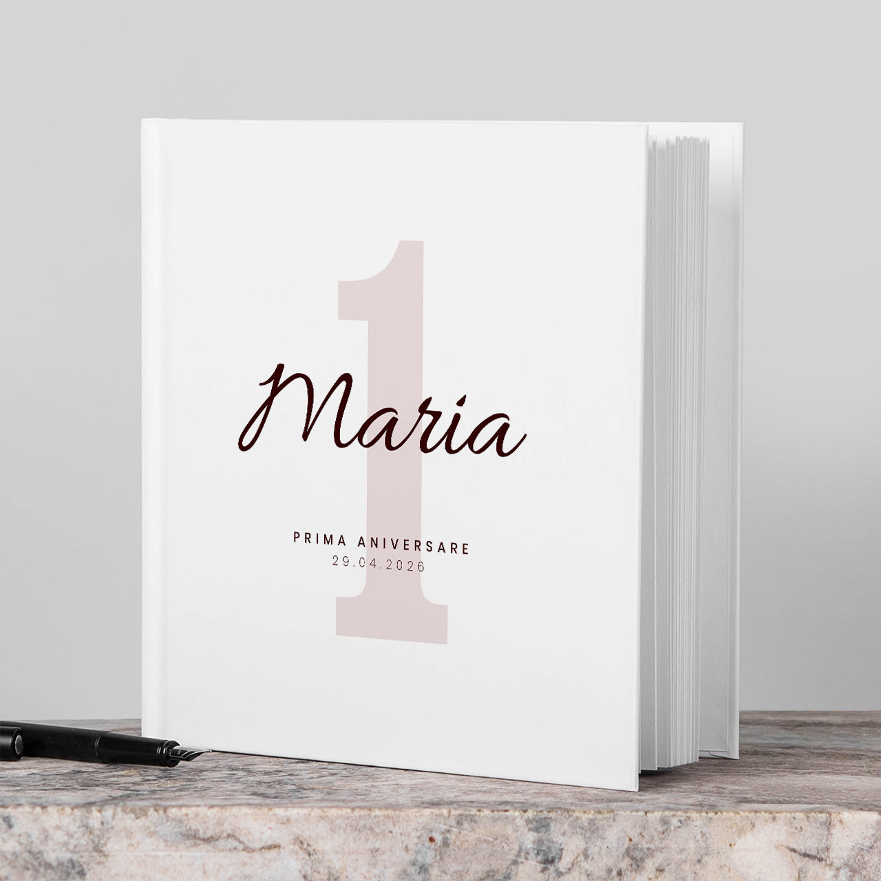 Personalizowana księga gości na roczek dla dziewczynki prezent na roczek dla dziewczynki