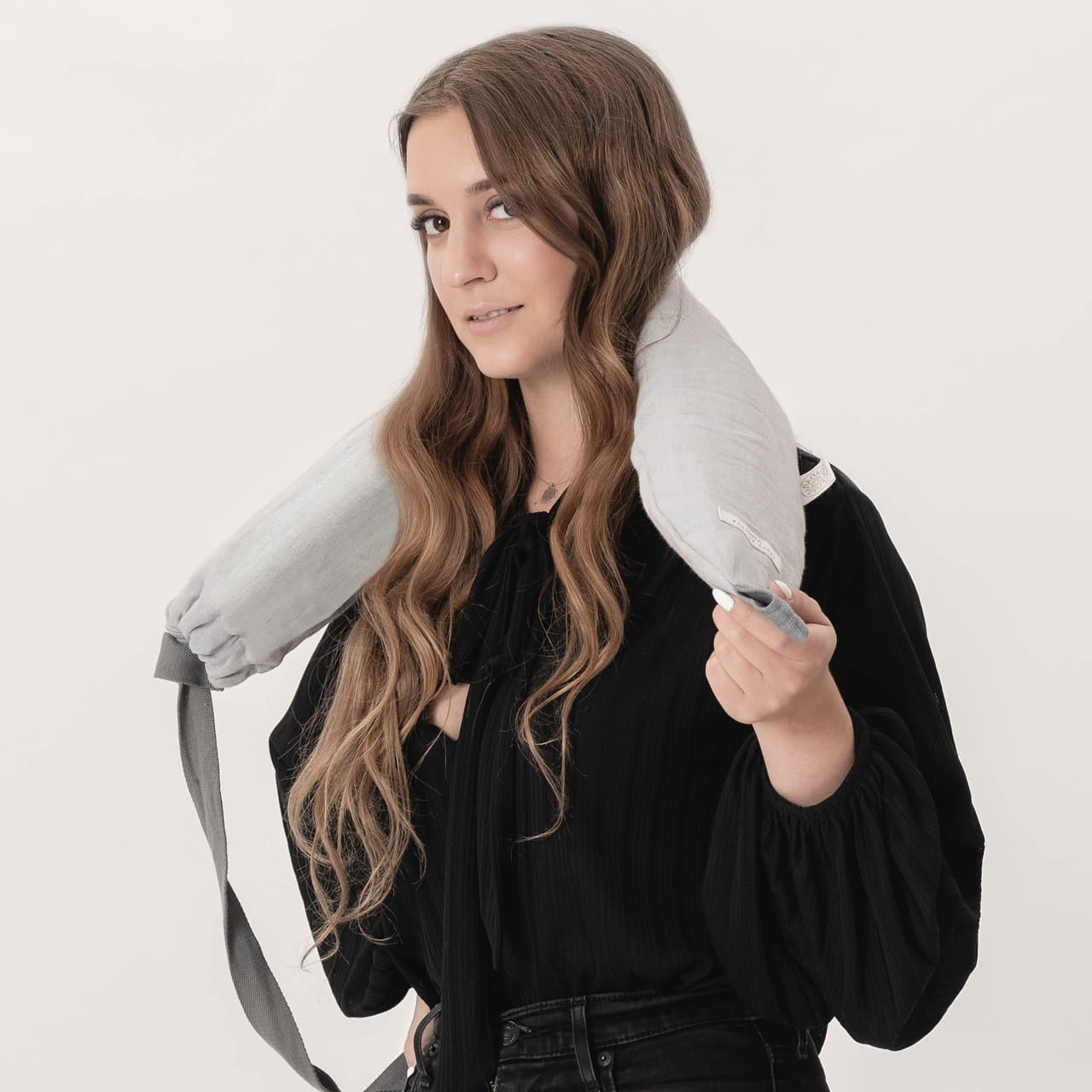 Termofor długi - lniany pokrowiec termofor w pokrowcu praktyczny prezent dla kobiety