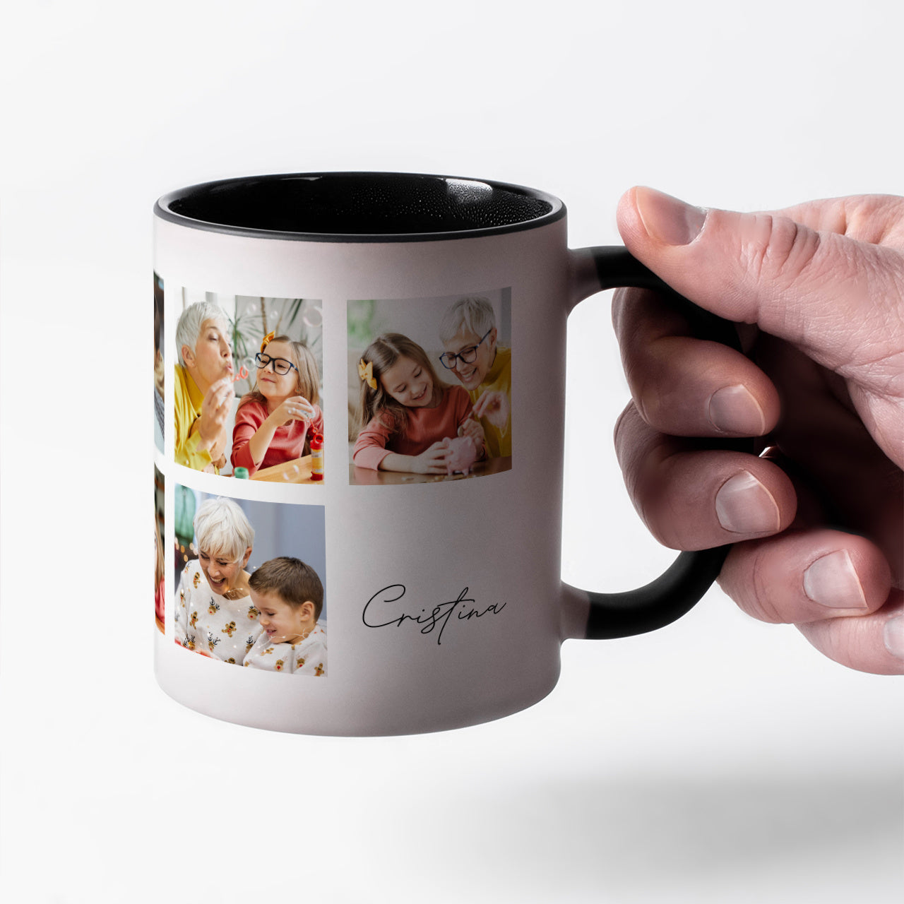 Cană magică pentru bunica – cadou cu fotografii pentru bunica