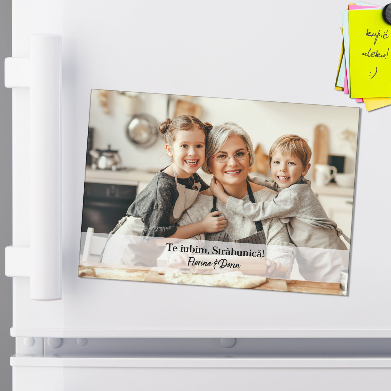 Magnes ze zdjęciem na prezent dla Prababci magnes na Dzień Babci prezent na Dzień Babci