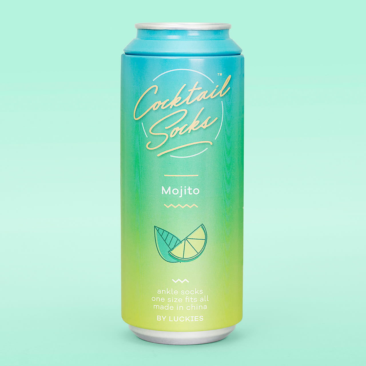 Damskie skarpetki w puszce Mojito upominek na wieczór panieński mohito skarpetki prezent na panieński