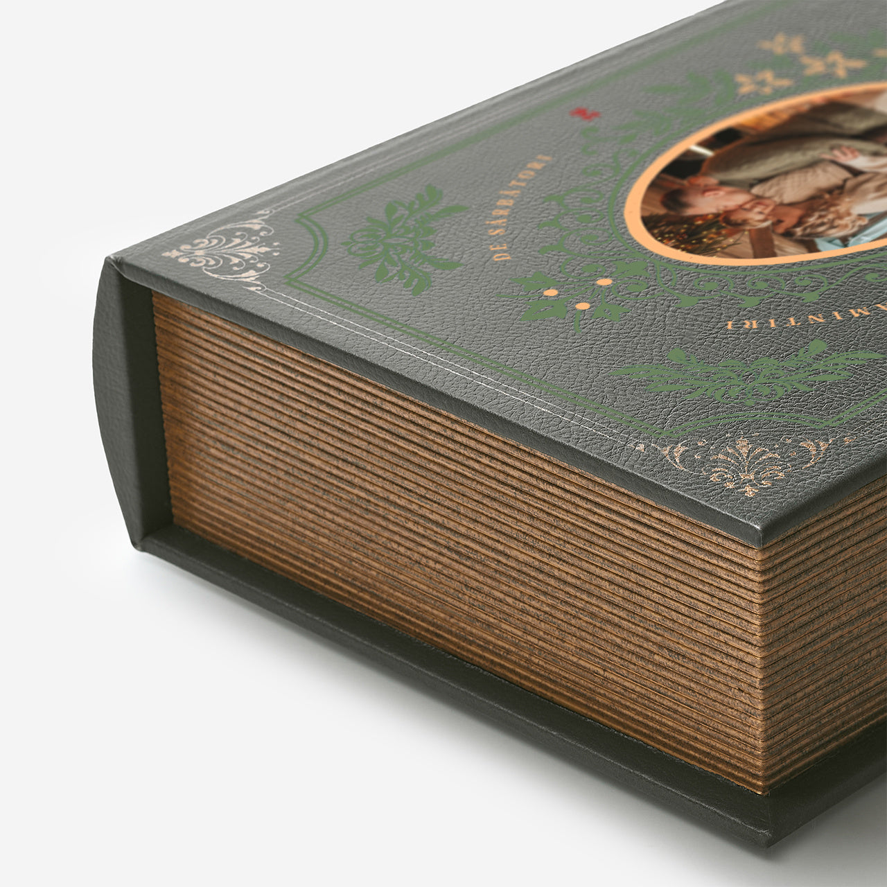 Cutie pentru fotografii de Crăciun – cadou elegant de sărbători pentru familie