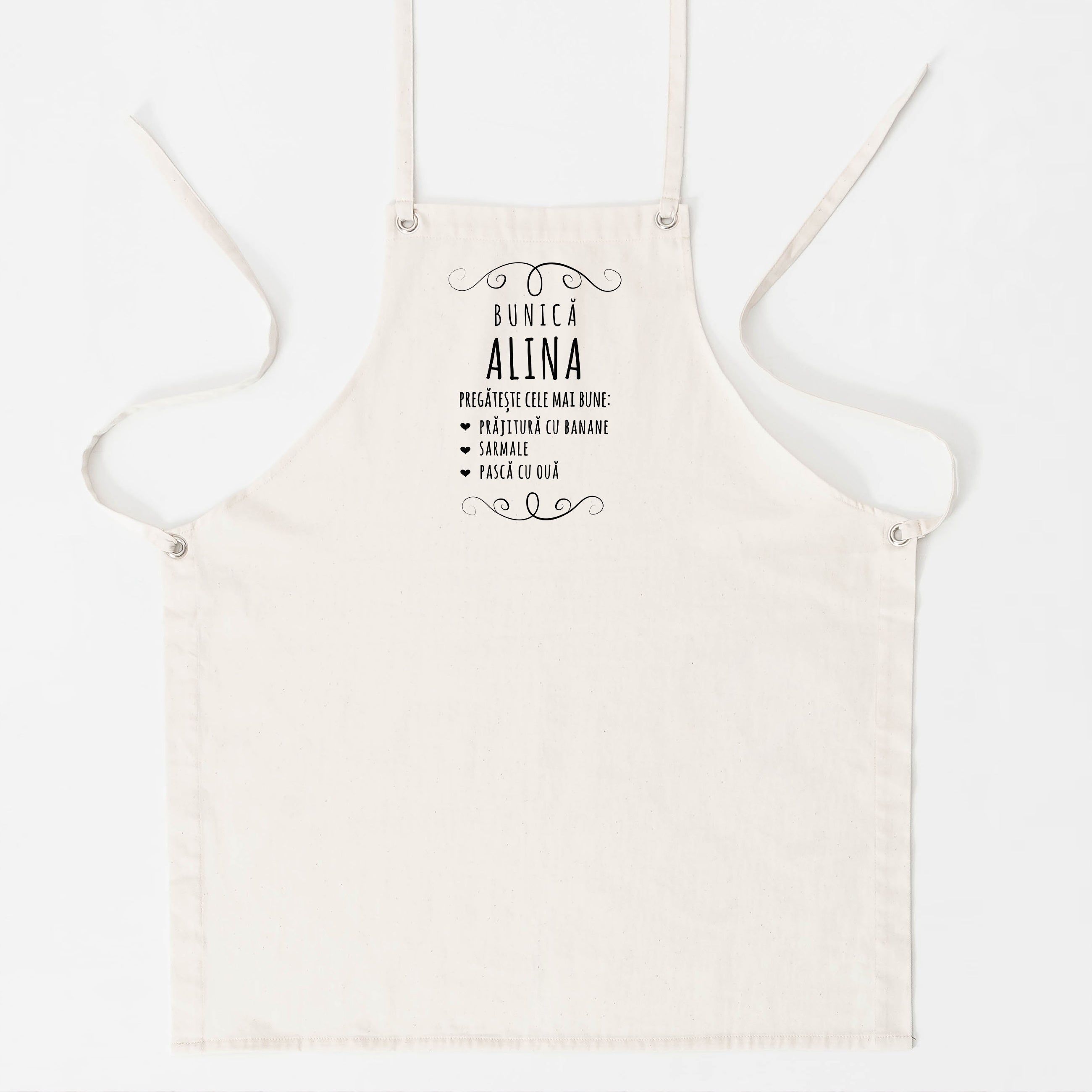 Personalizowany fartuszek dla babci - prezent z imieniem fartuch dla babci prezent dla babci