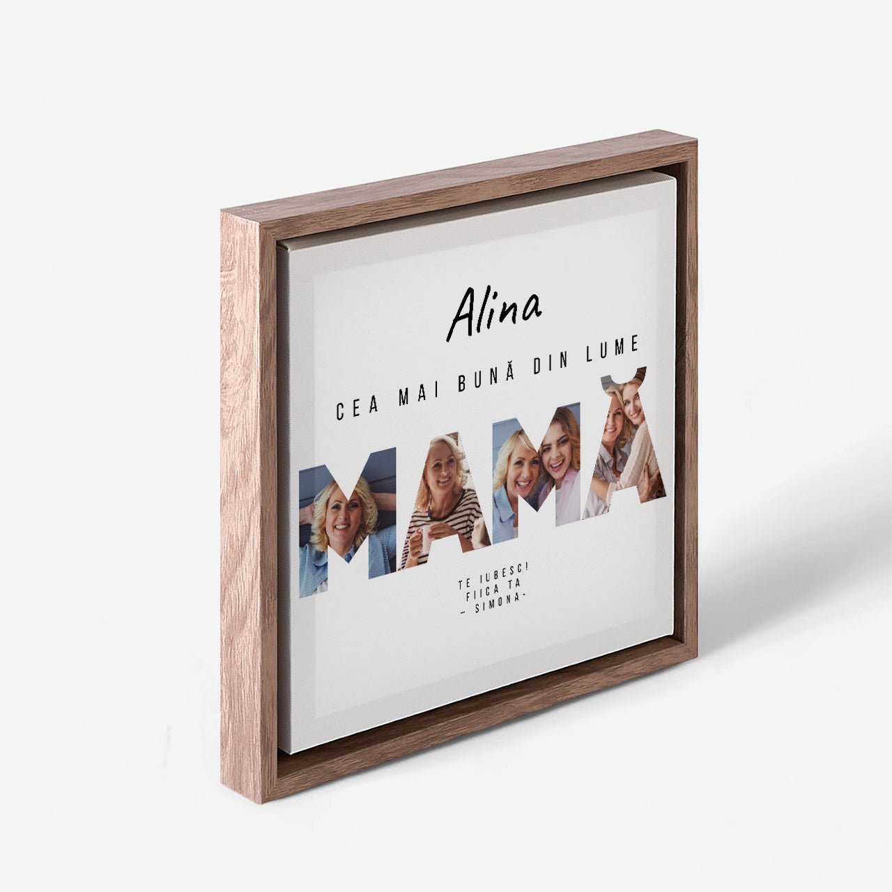 Tablou pe pânză cu ramă – cadou pentru mamă
