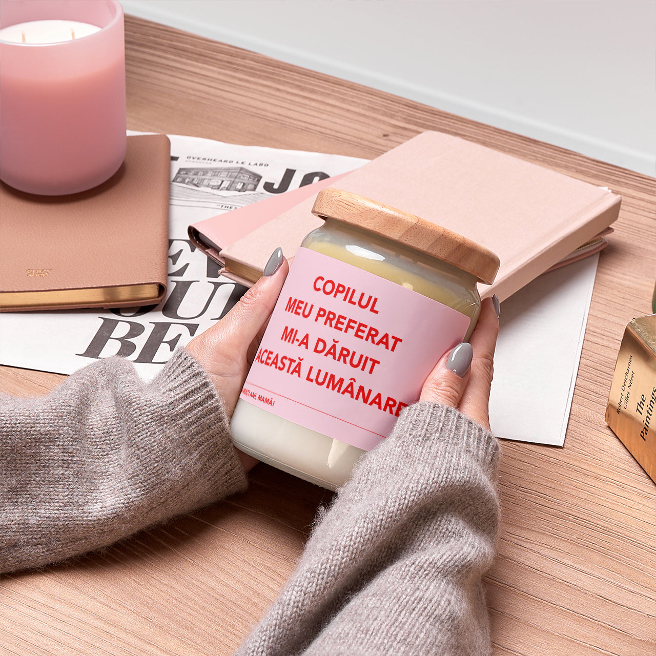 Świeca dla mamy - Ulubione Dziecko personalizowana świeczka na prezent dla mamy