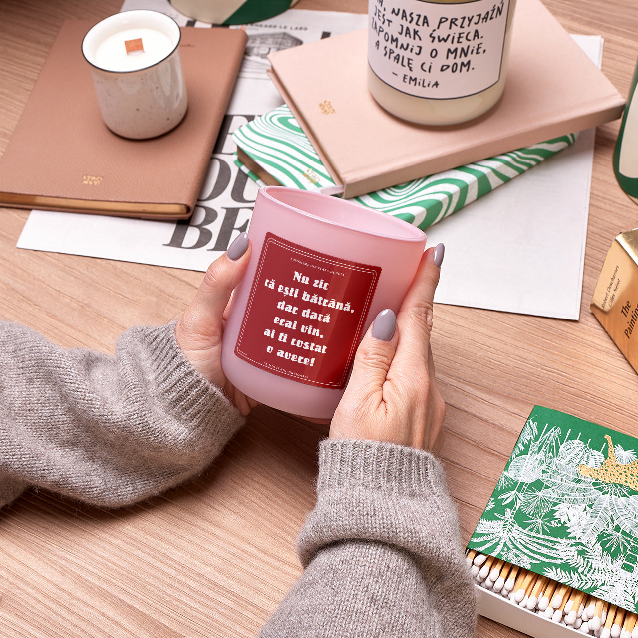 Lumânare în pahar – cadou pentru soră