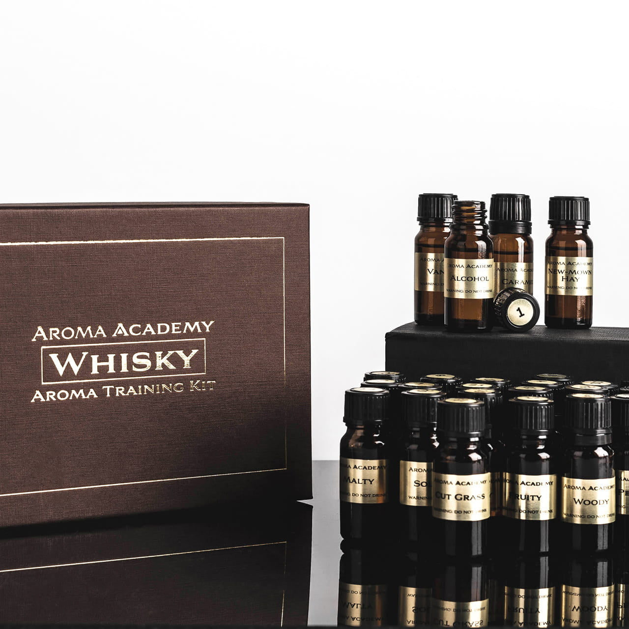 Zestaw aromatów whisky (24szt.) zestaw sensoryczny prezent dla mężczyzny prezent dla miłośnika whisky