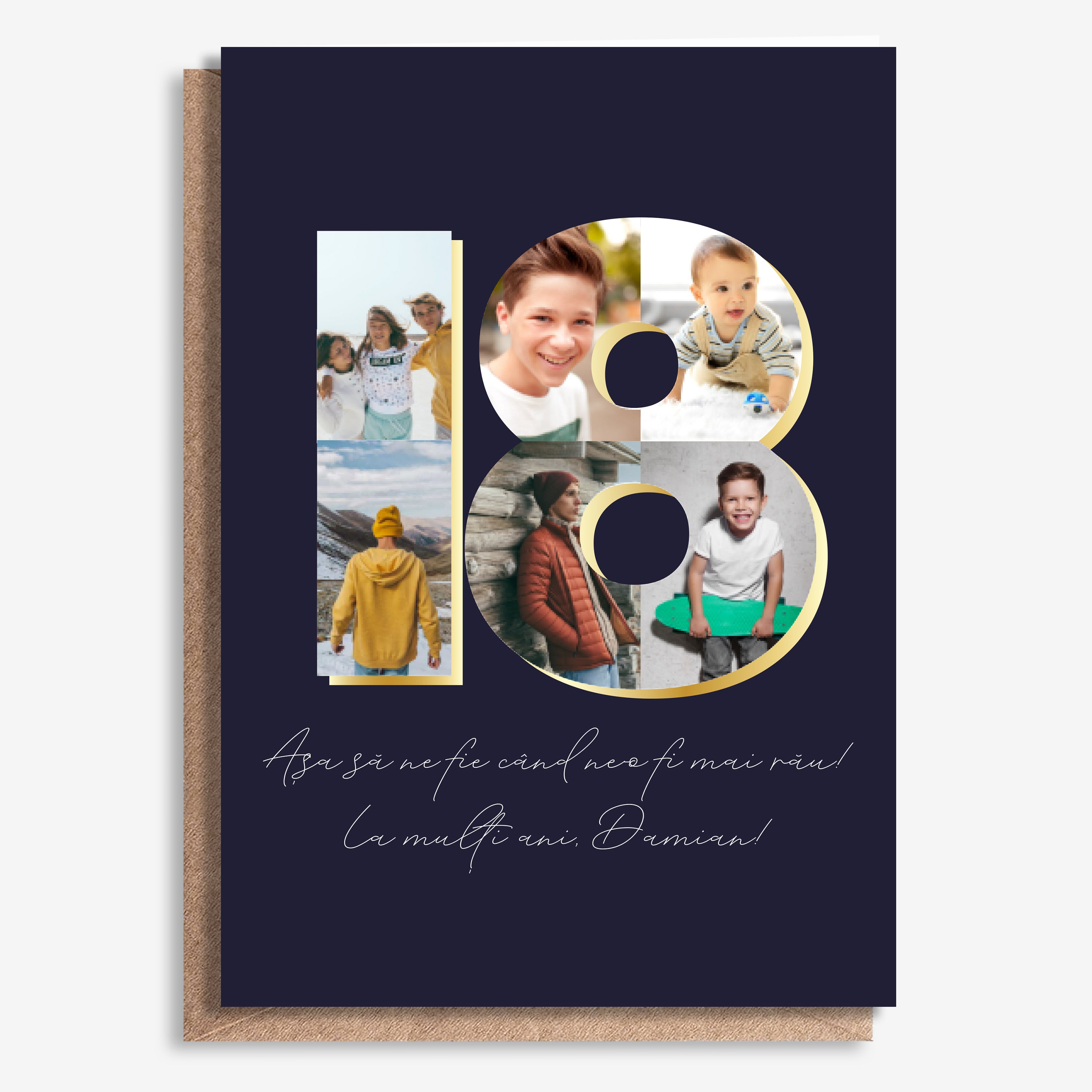 Felicitare aniversară pentru majorat – cu poze