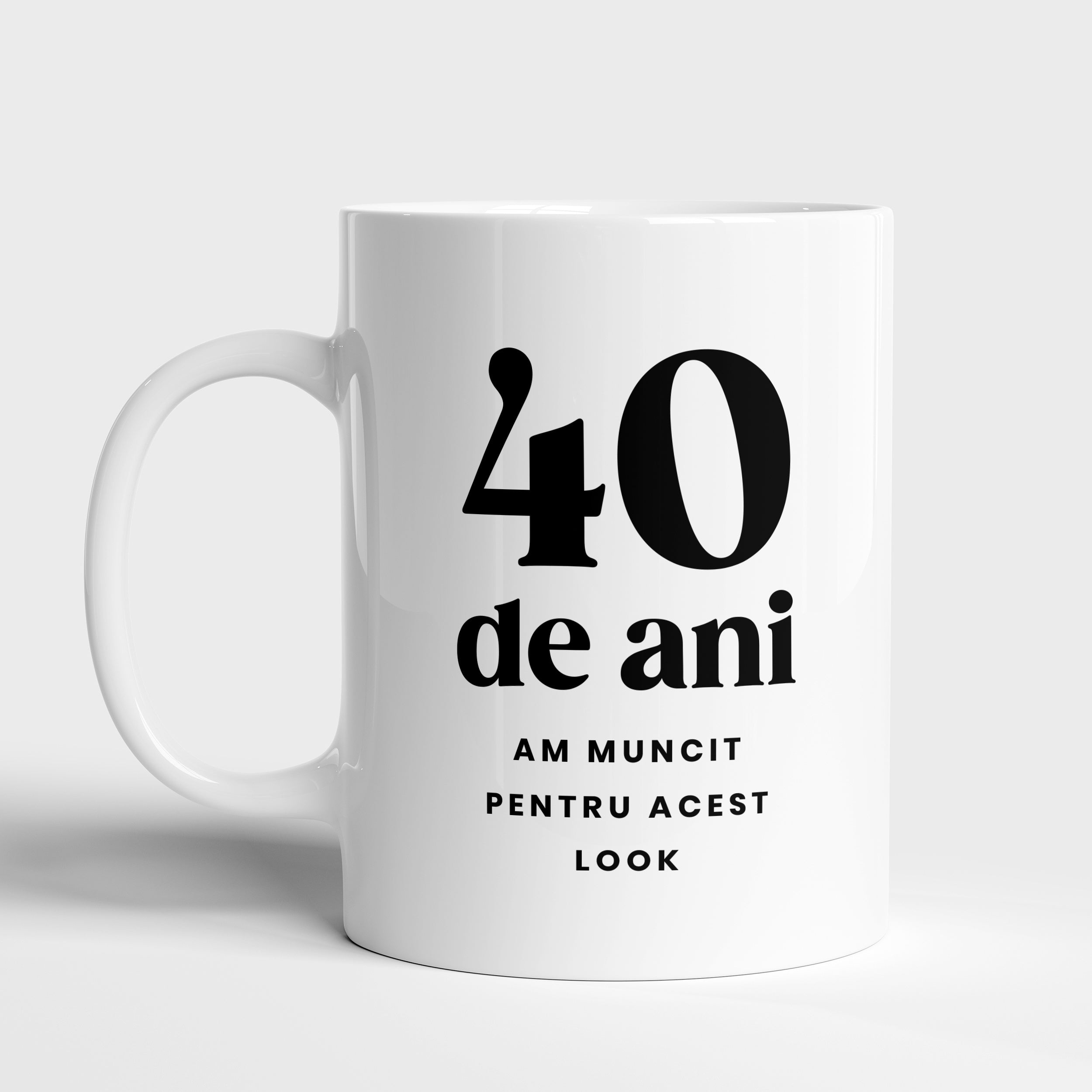 Ceramiczny kubek z personalizacją - prezent na 40 urodziny kubek z personalizacją na czterdziestkę 