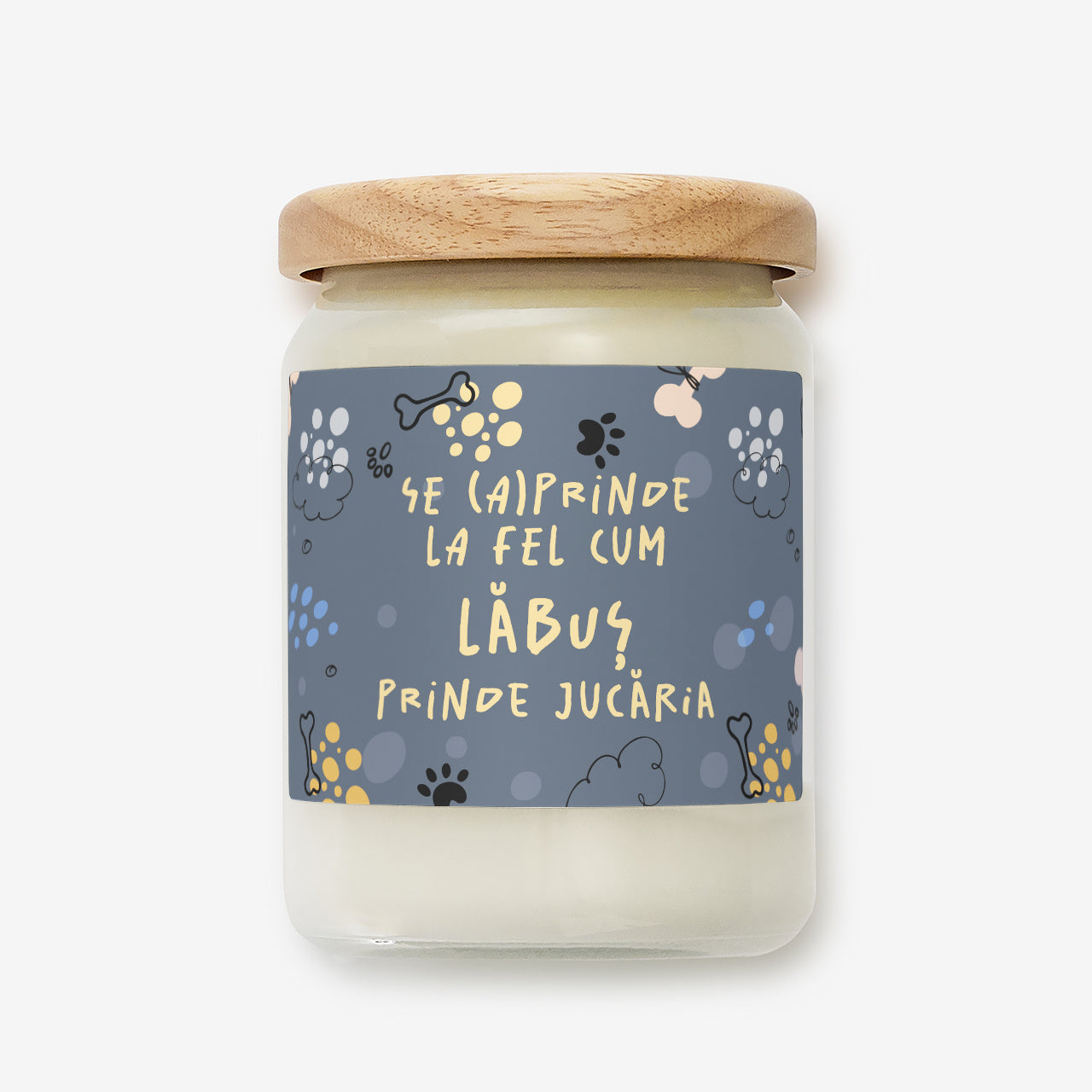 Lumânare personalizată - cadou pentru o iubitoare de câini