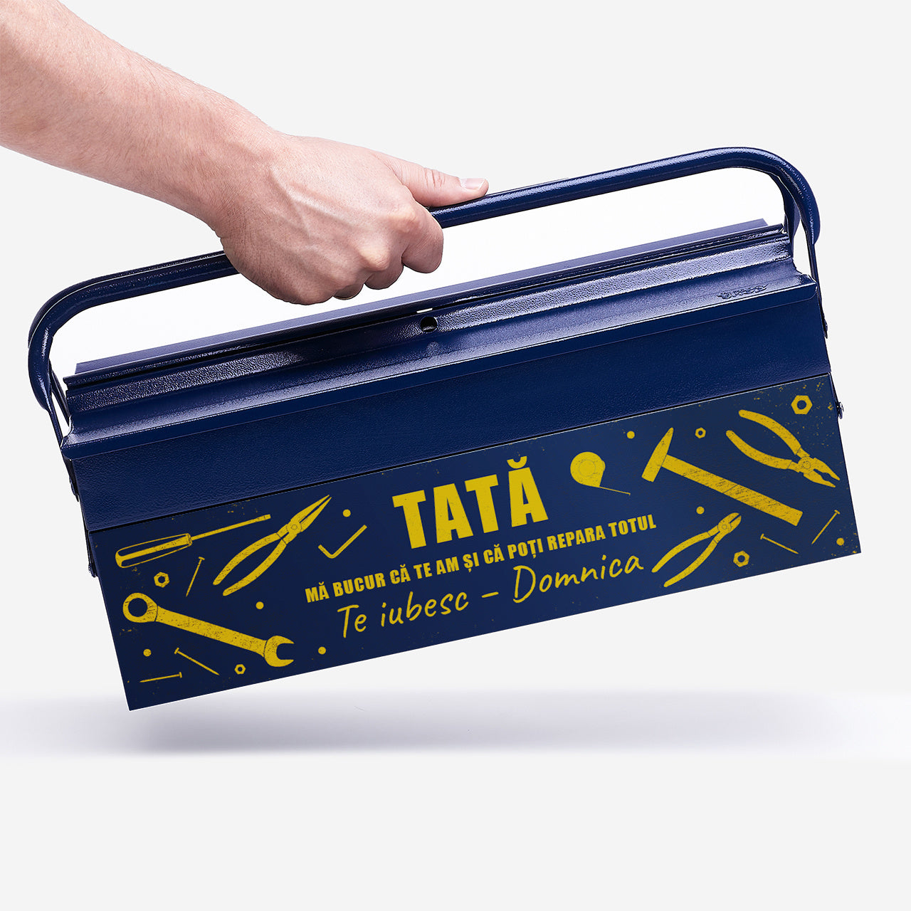 Cutie de unelte personalizată – cadou pentru Tată