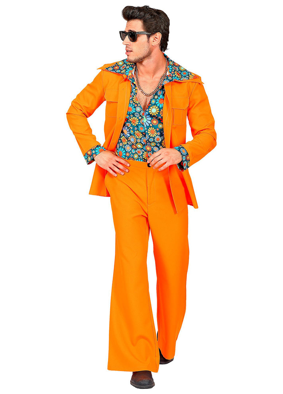 Costum pentru bărbați anii ’70 PORTOCALIU COSTUM - XL