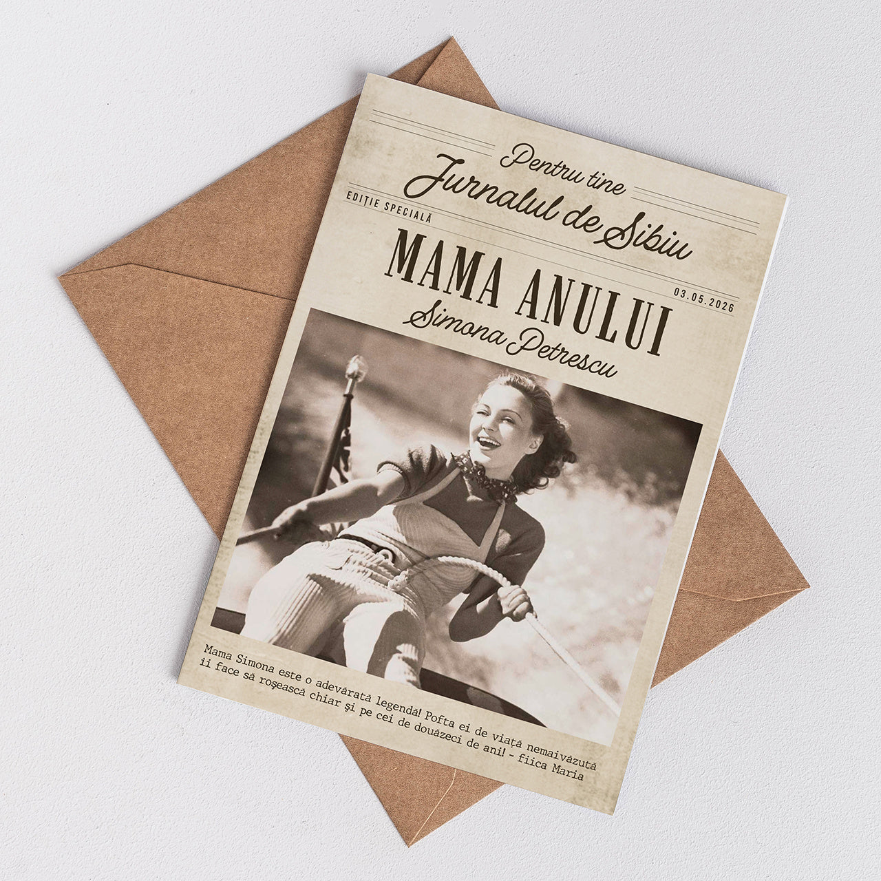 Felicitare de Ziua Mamei - Jurnal