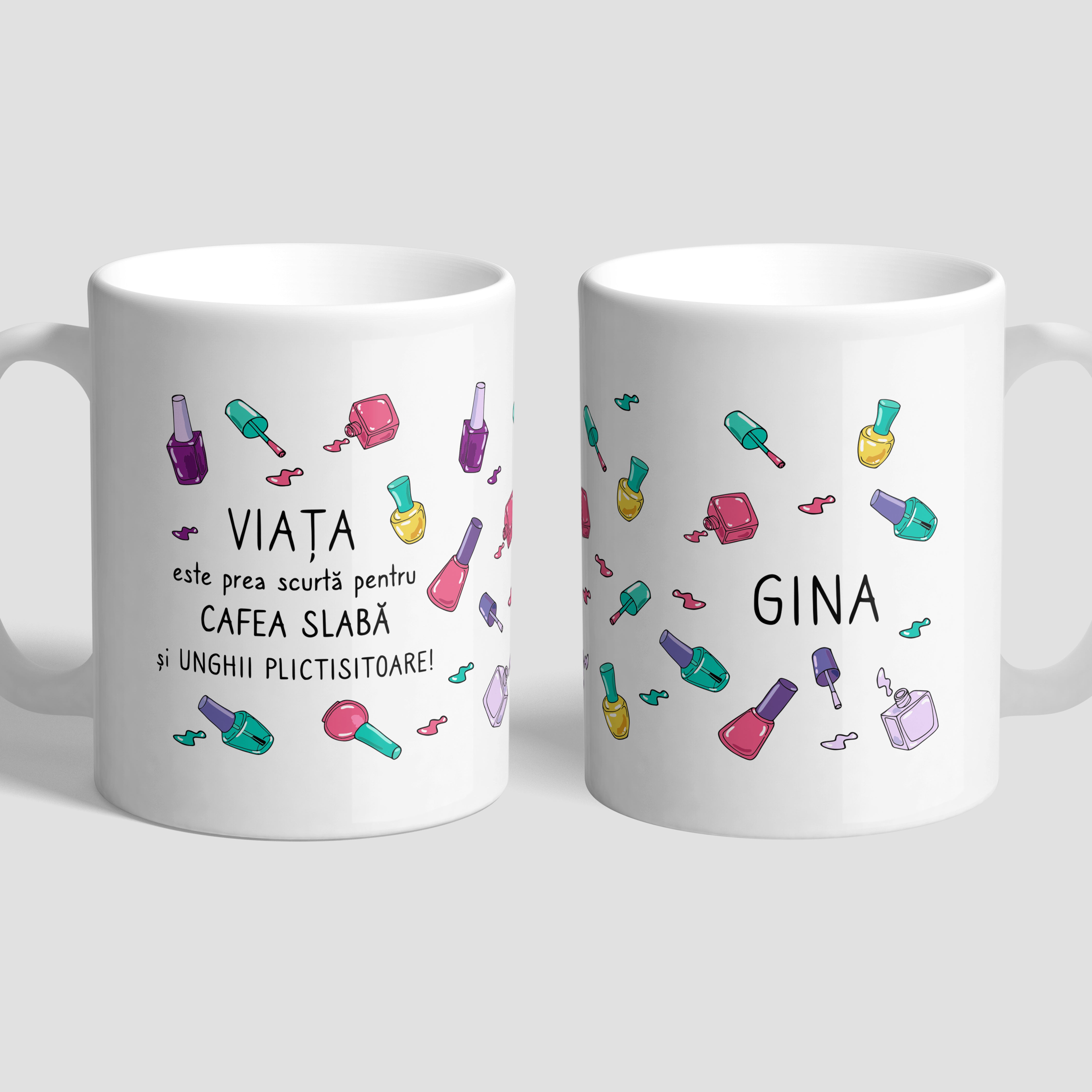 Cană pentru stilistă de unghii