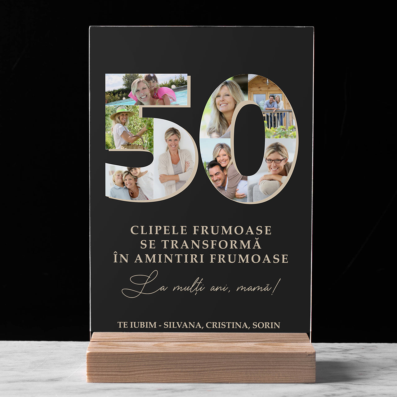 Statuetă pentru mama la 50 de ani