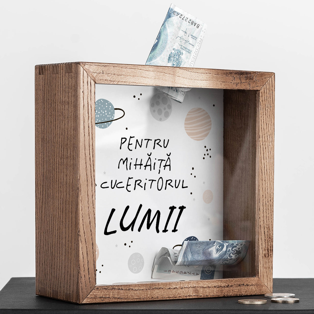 Personalizowana skarbonka na prezent dla chłopca skarbonka dla chłopca prezent na urodziny dla chłopca