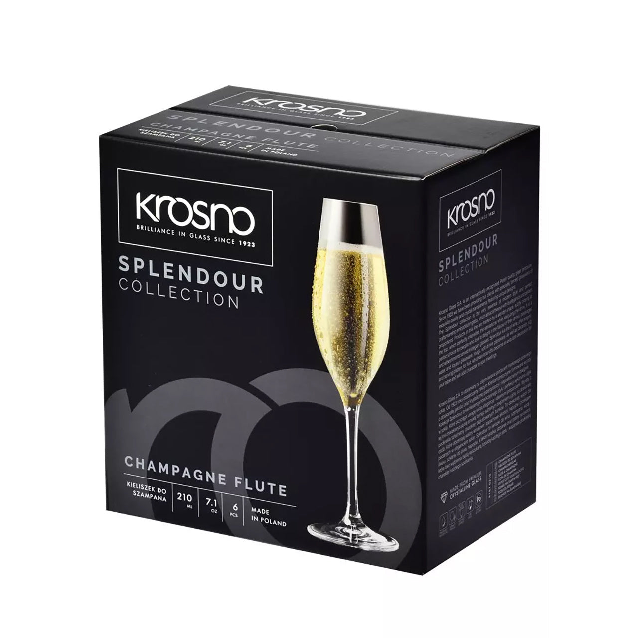 Kieliszki do szampana 6 szt. zestaw kieliszków szampanówki