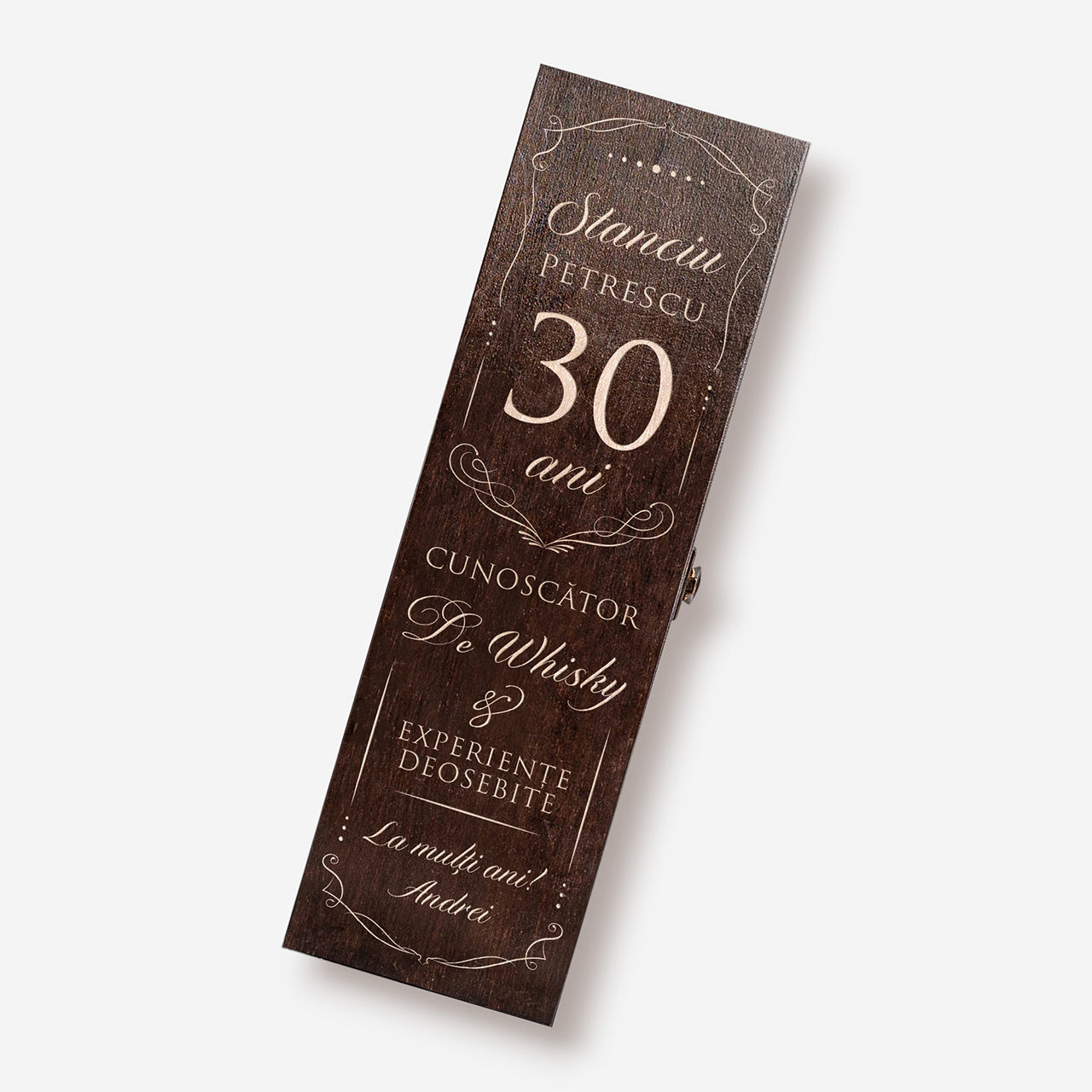 Cutie gravată pentru whisky - cadou pentru el, la 30 de ani