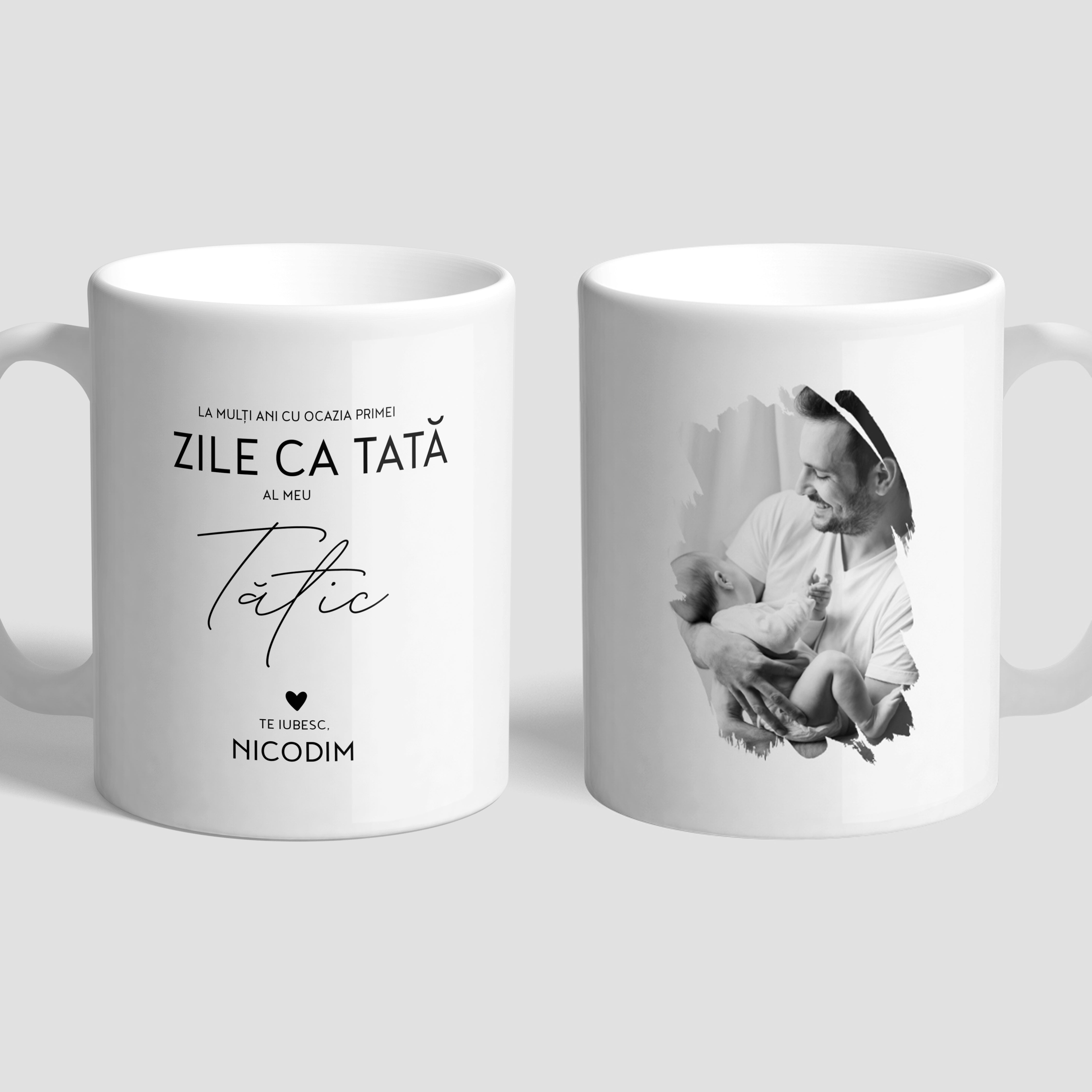 Cană personalizată pentru prima zi ca tată