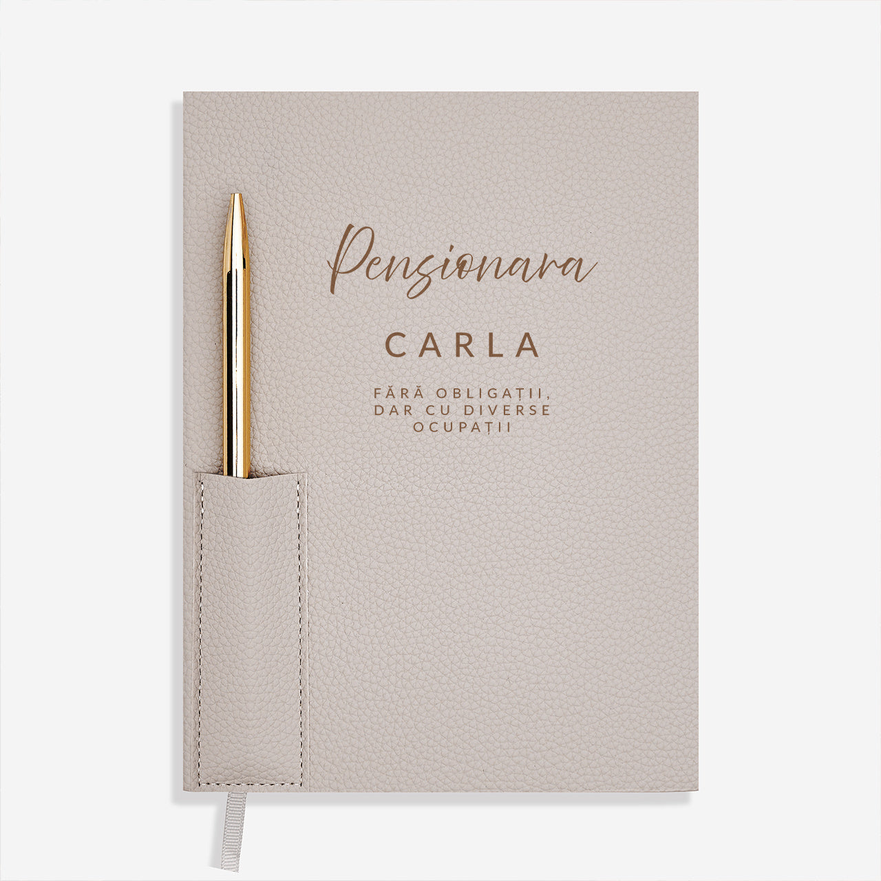 Planner z długopisem - upominek z okazji przejścia na emeryturę prezent dla emerytki notes