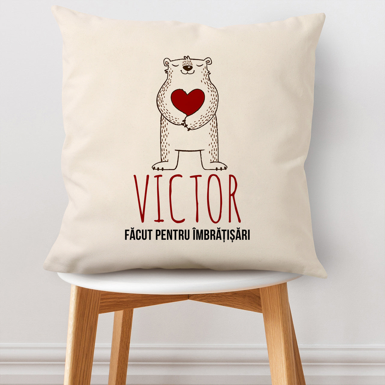 Personalizowana poduszka Miś prezent dla ukochanego poduszka z misiem prezent dla chłopaka 