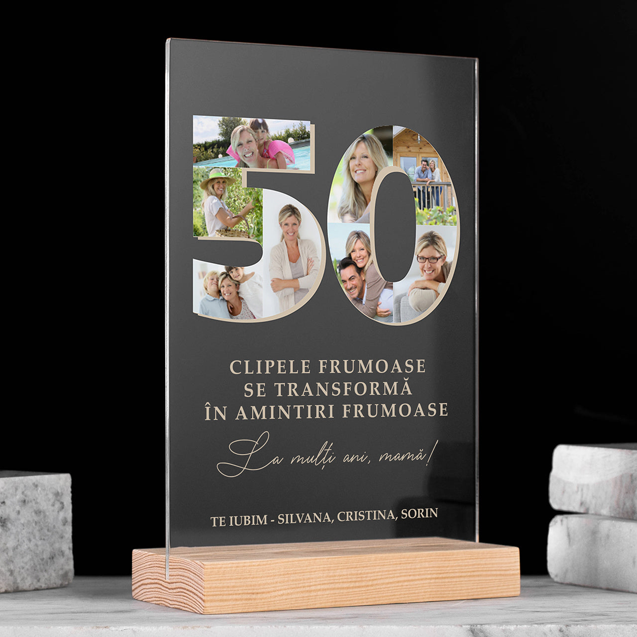 Statuetă pentru mama la 50 de ani