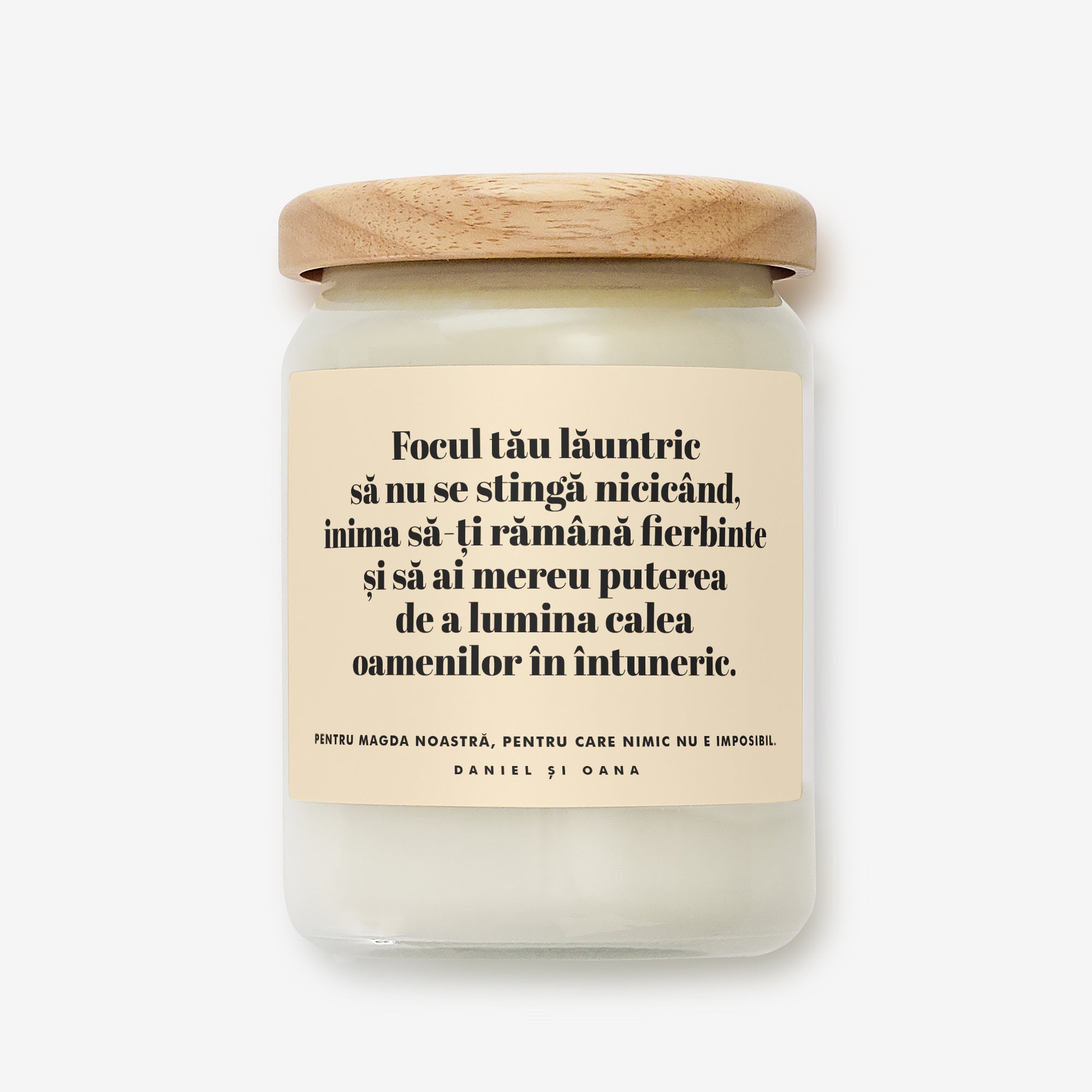 Lumânare personalizată - cadou pentru ea