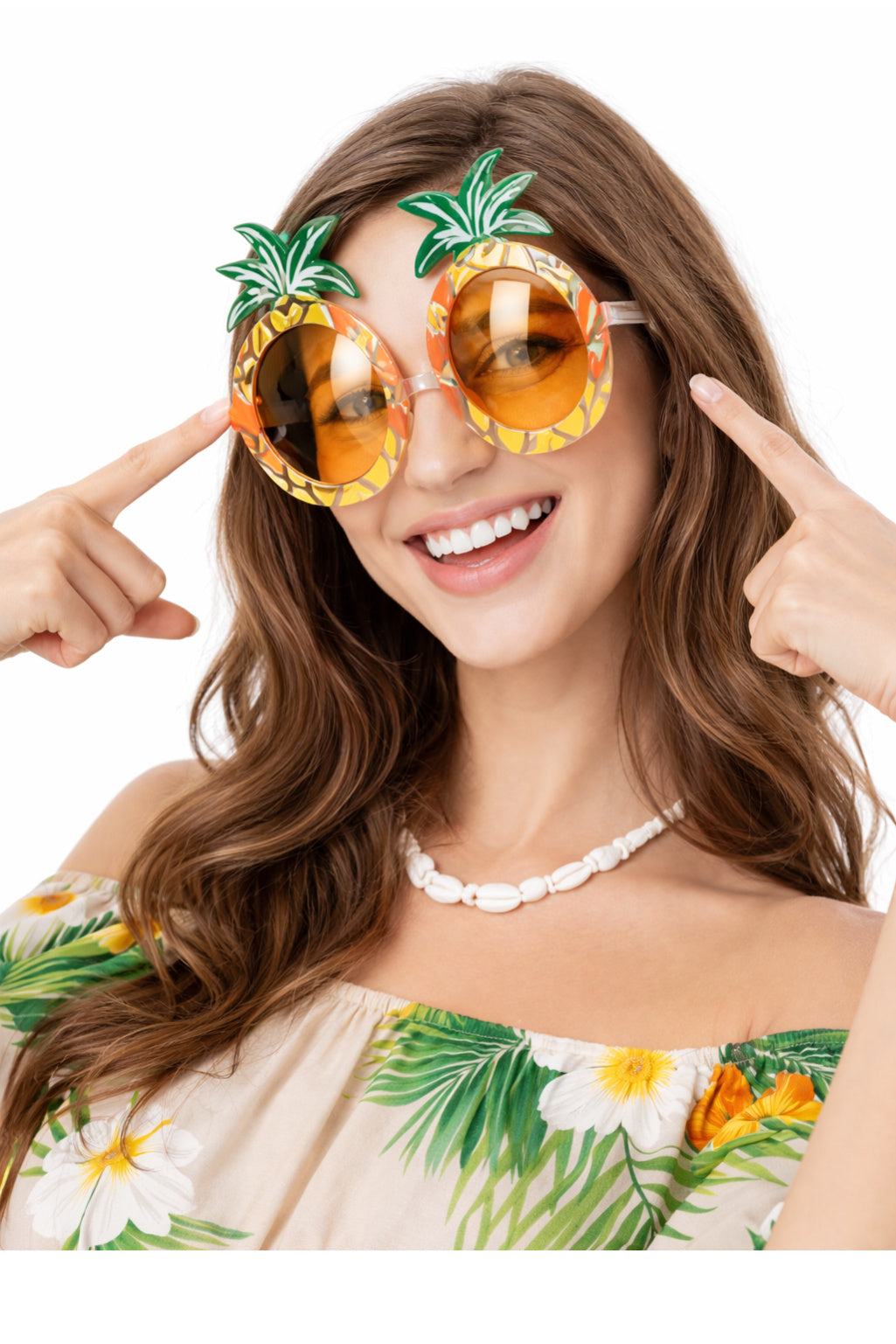 AMUZANTE ochelari ANANASY în stil hawaiian