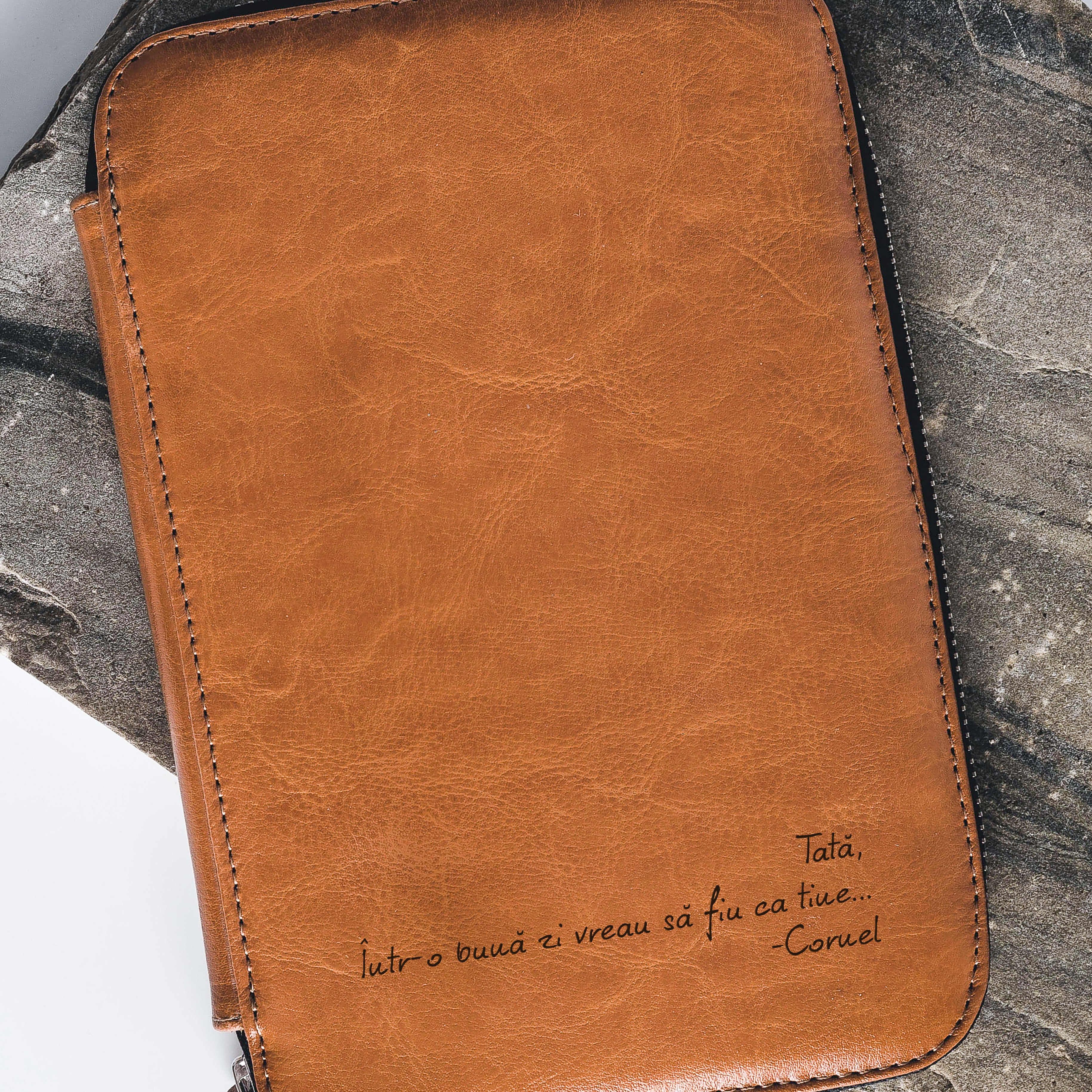 Skórzany organizer - prezent na Dzień Taty upominek dla taty organizer dla taty