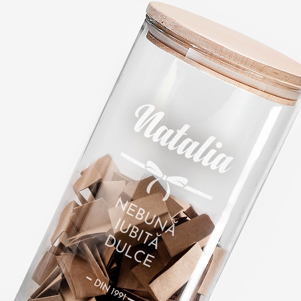 Grawerowany słoik - prezent urodzinowy dla przyjaciółki prezent dla przyjaciółki na urodziny pojemnik na słodycze