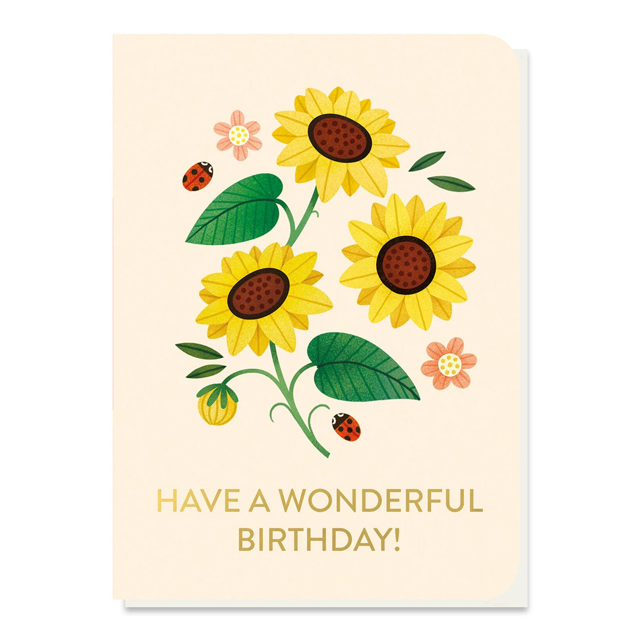 Felicitare de ziua de naștere cu floarea-soarelui