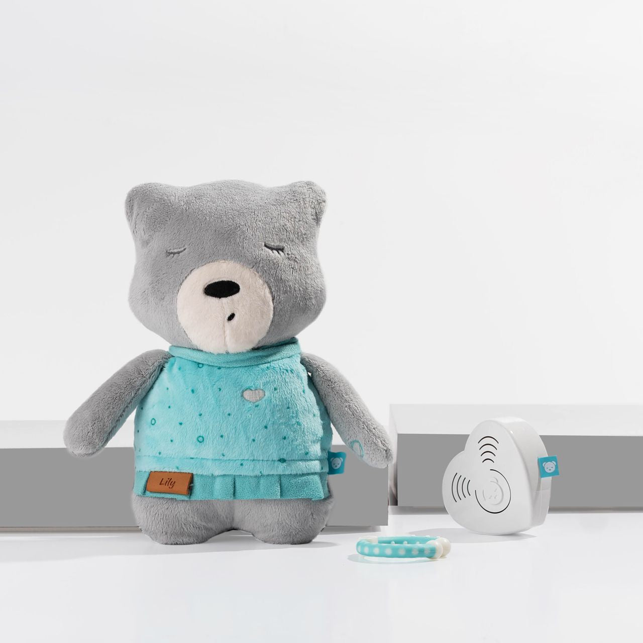 Jucărie de plus cu sunete albe pentru bebeluși