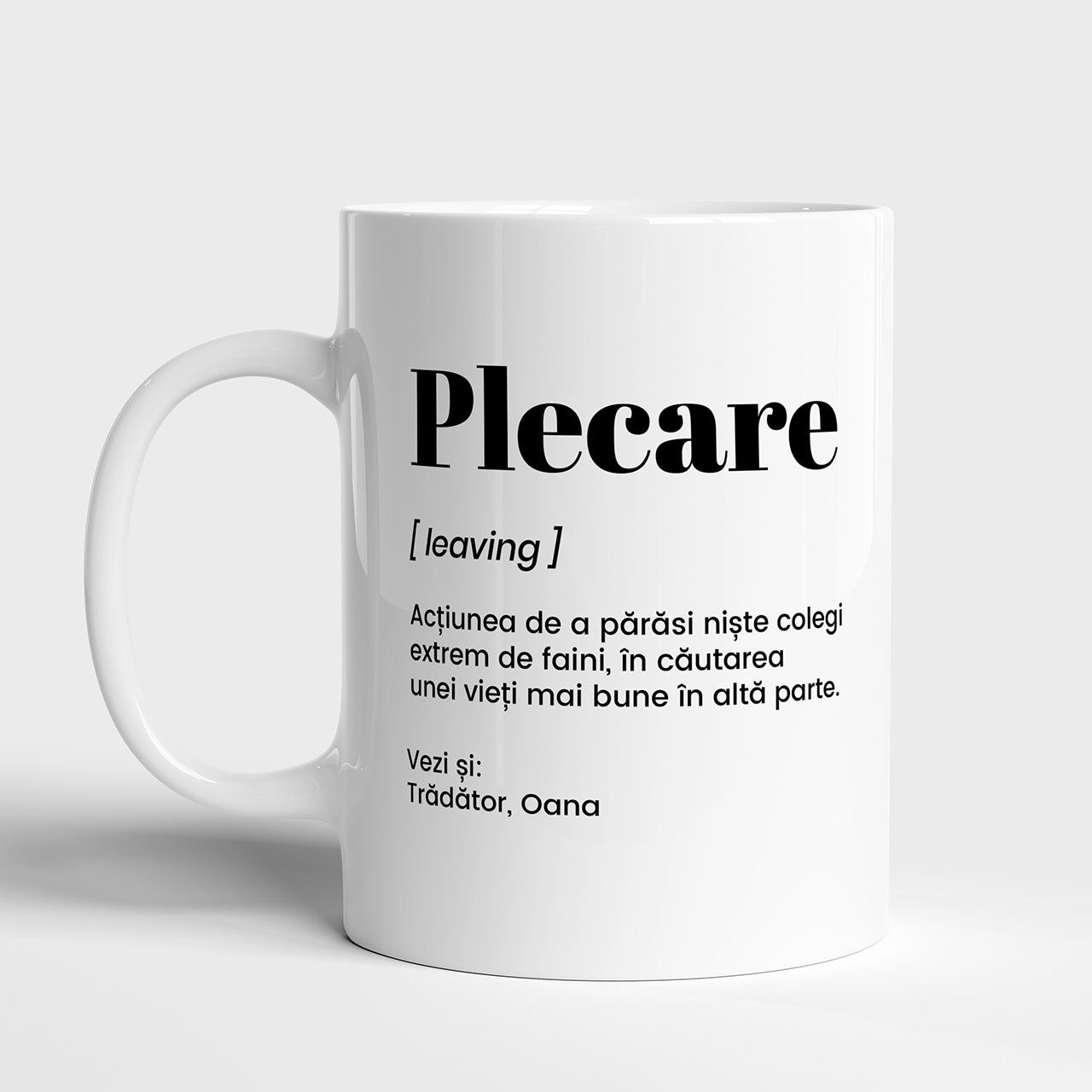 Cană personalizată cu ocazia părăsirii locului de muncă - cadou pentru o colegă