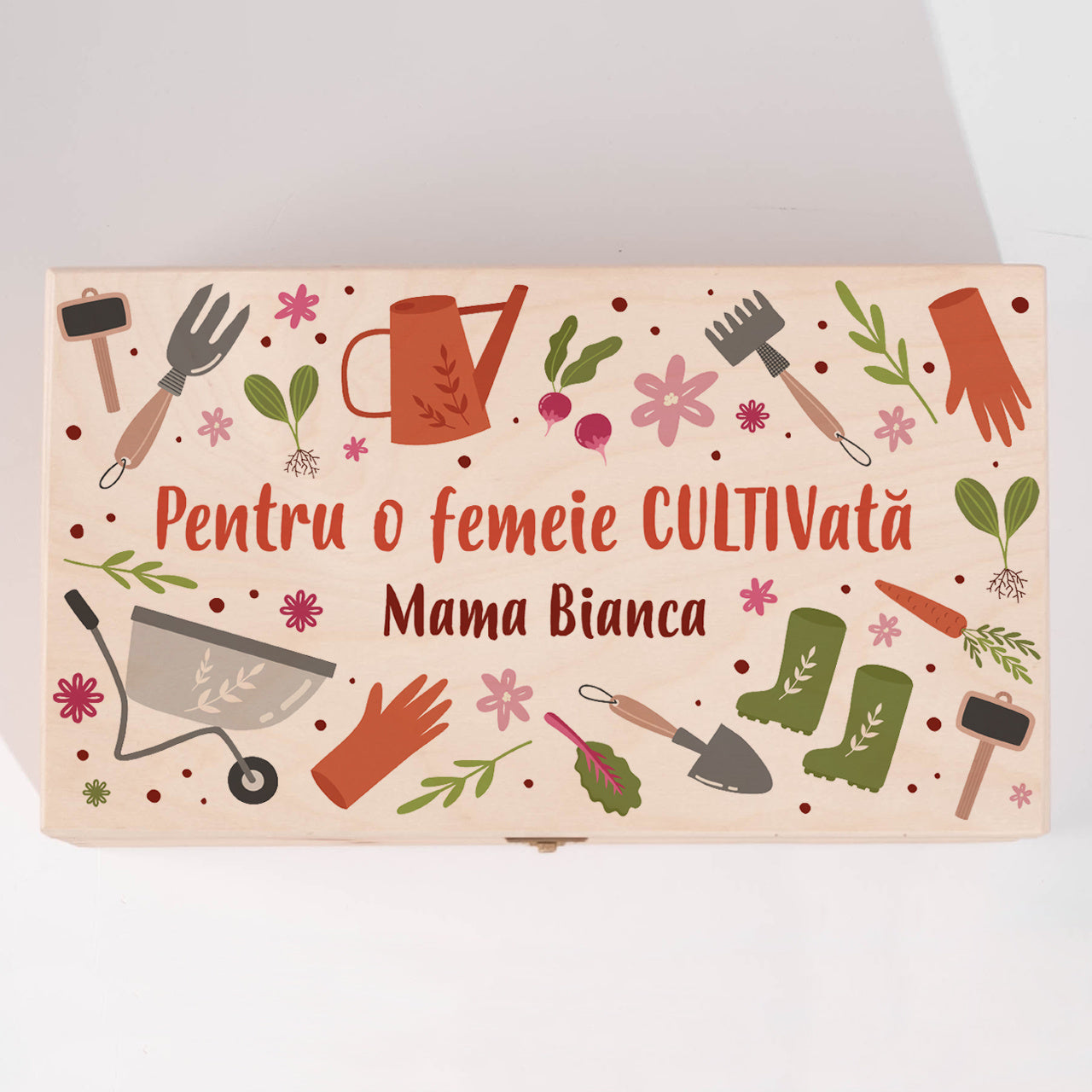 Personalizowany zestaw narzędzi do ogrodu dla mamy