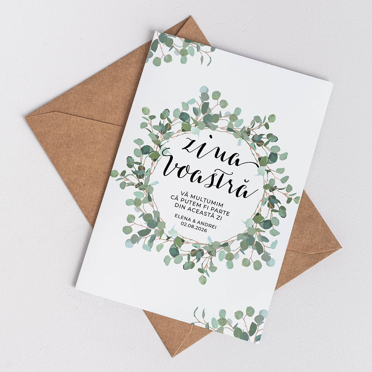 Personalizowana kartka ślubna - Wasz Dzień kartka na ślub upominek na ślub kartka na prezent