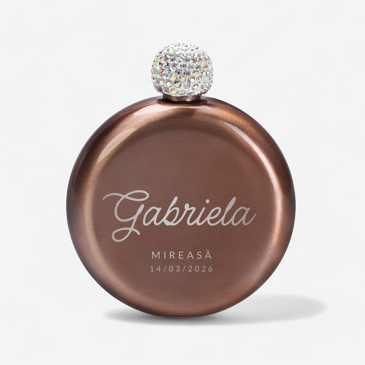 Ploscă pentru petrecerea burlăcițelor – mireasă