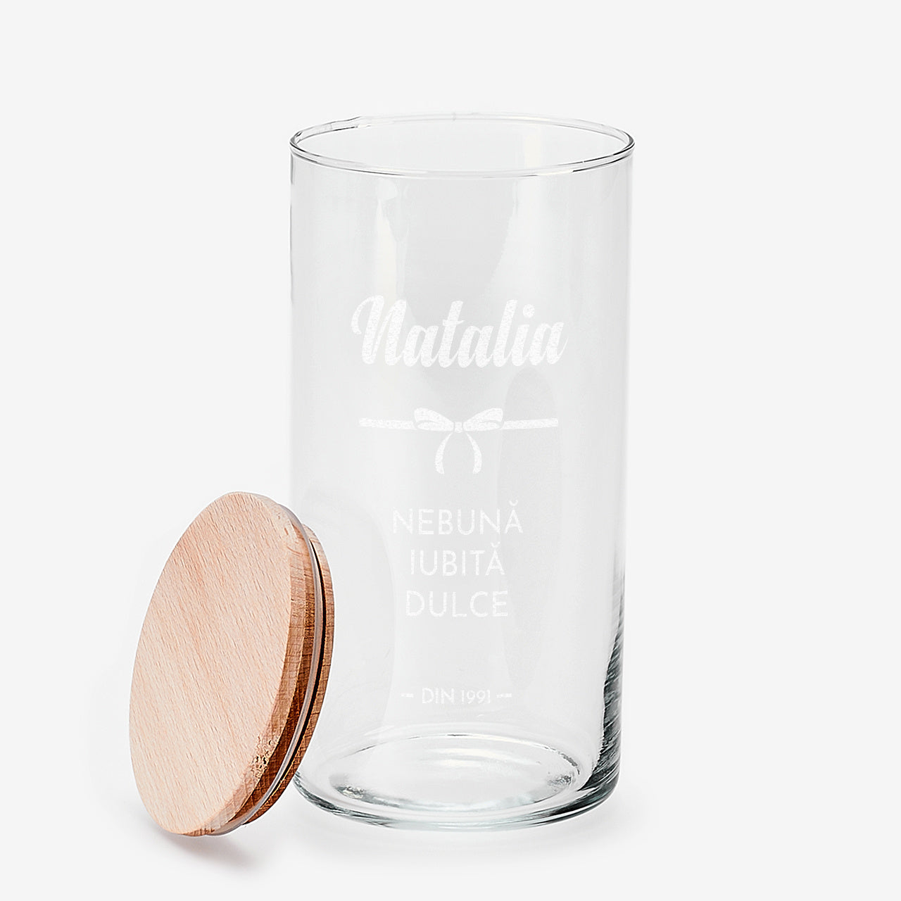 Grawerowany słoik - prezent urodzinowy dla przyjaciółki prezent dla przyjaciółki na urodziny pojemnik na słodycze